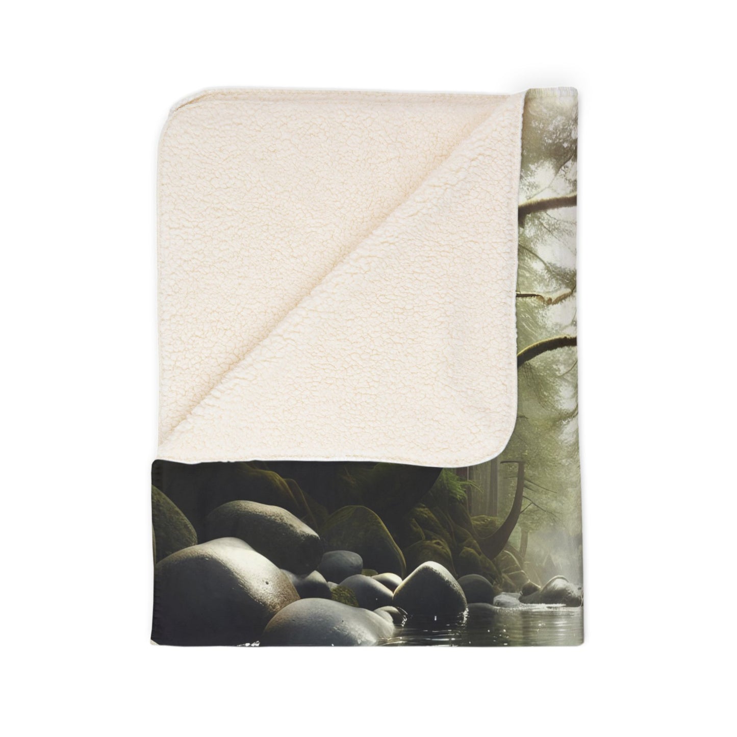 Playful Currents Fleece Sherpa Blanket