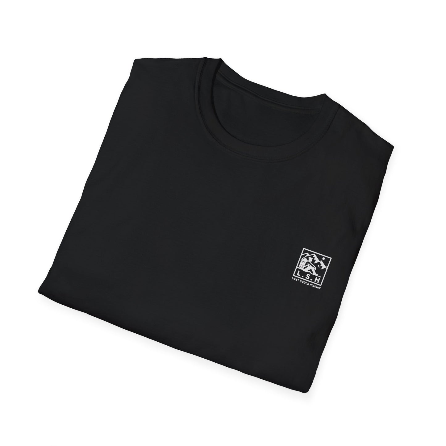 metal rider torn road Unisex Softstyle T-Shirt
