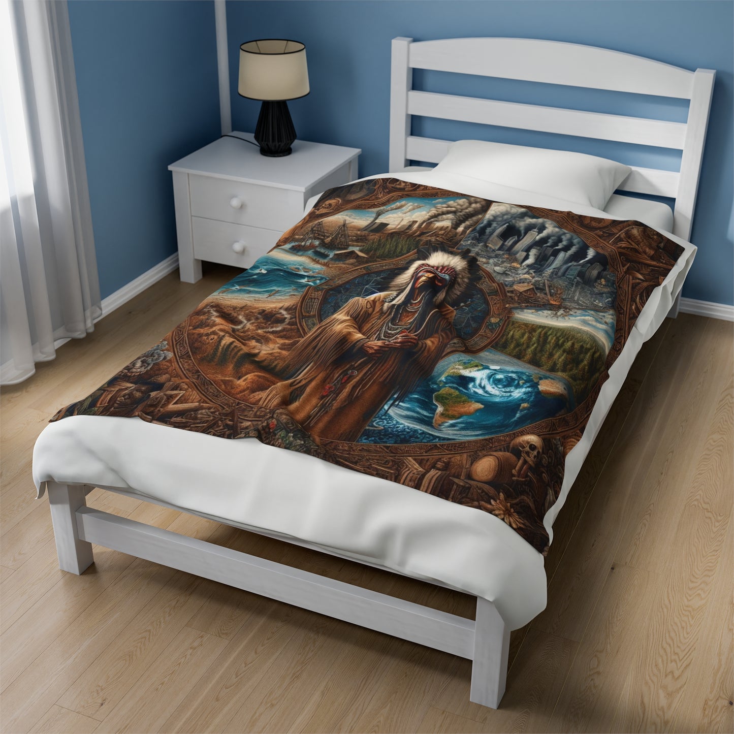 Echoes of a Lost Land Velveteen Plush Blanket
