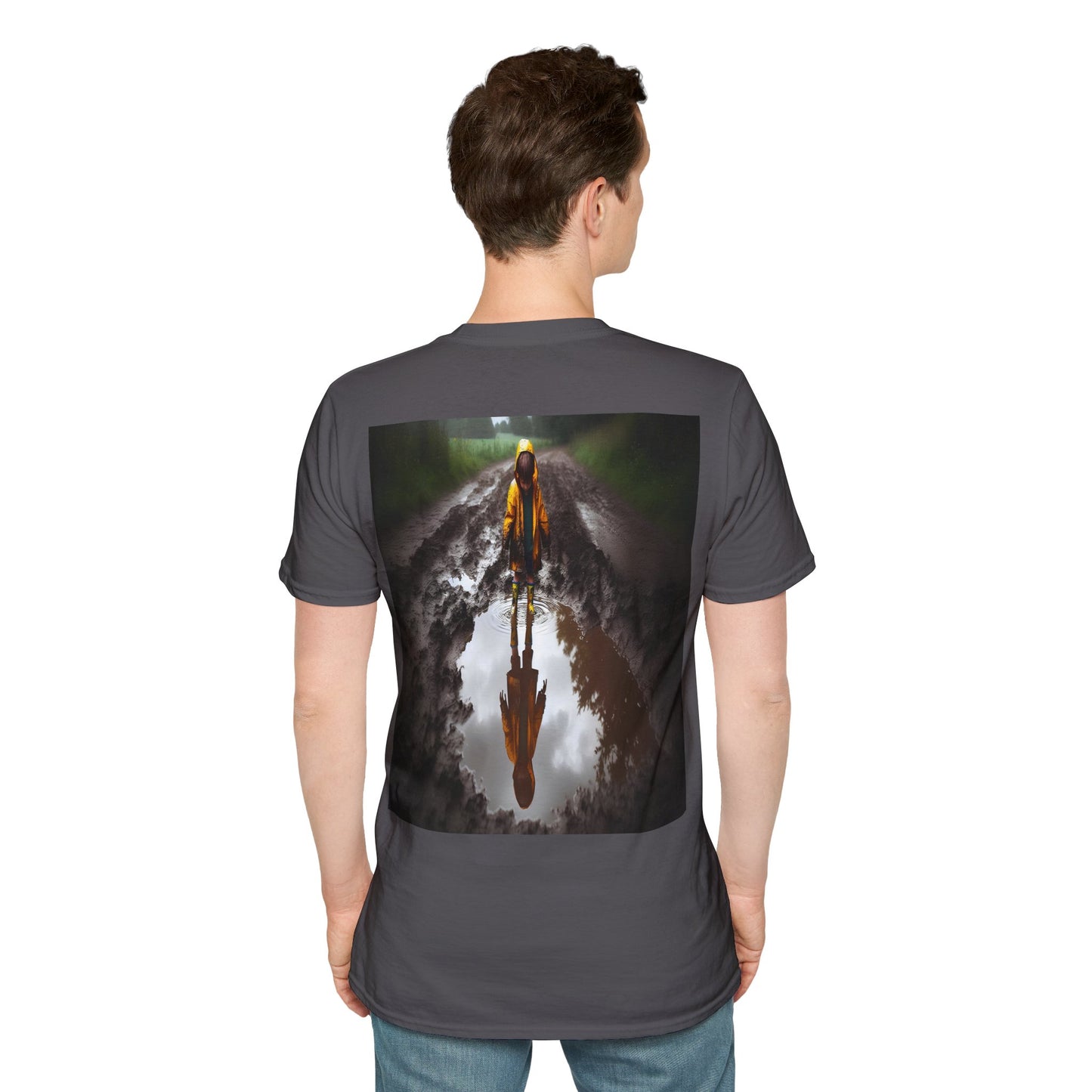 rainy day puddles Unisex Softstyle T-Shirt