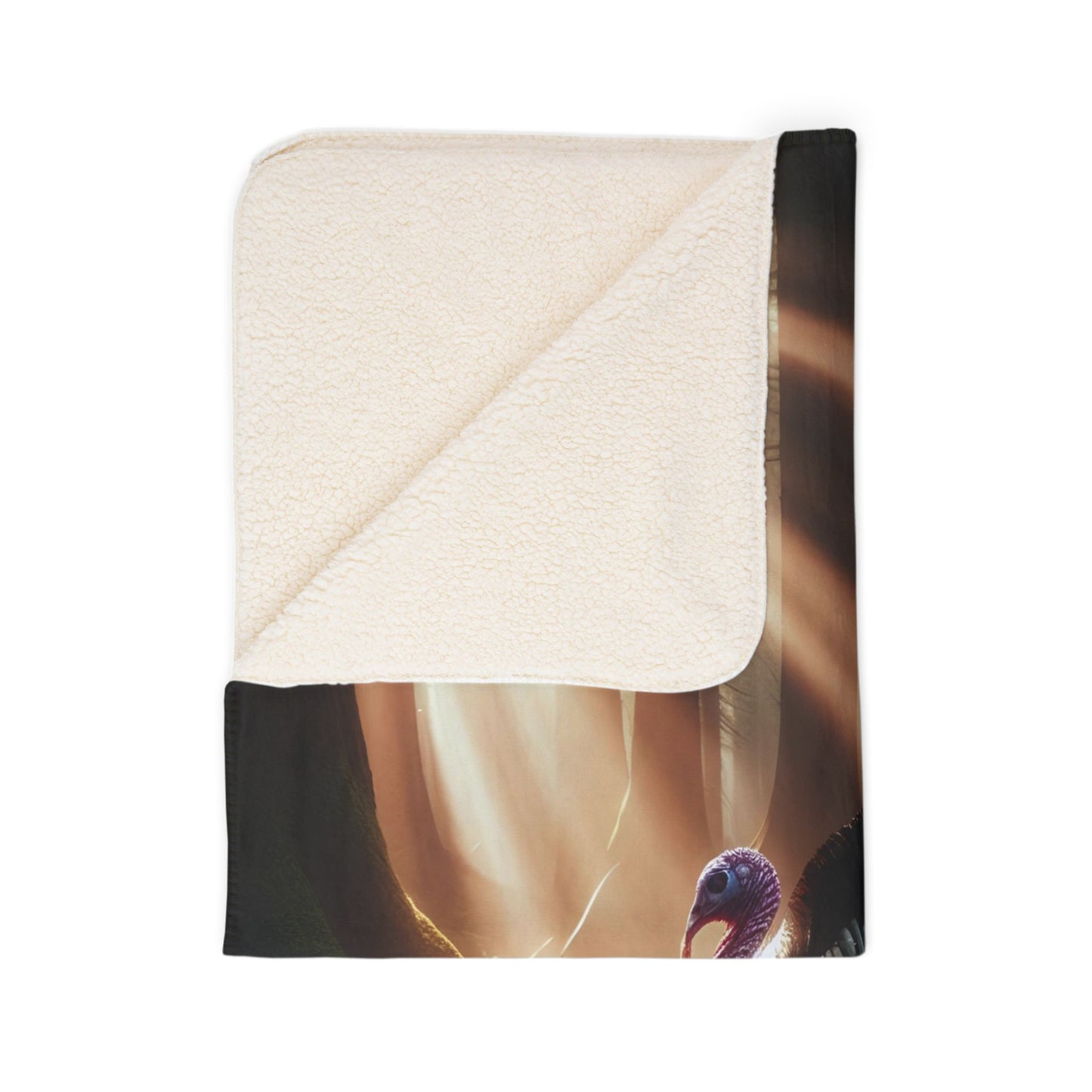 Sunlit Gobbler Fleece Sherpa Blanket