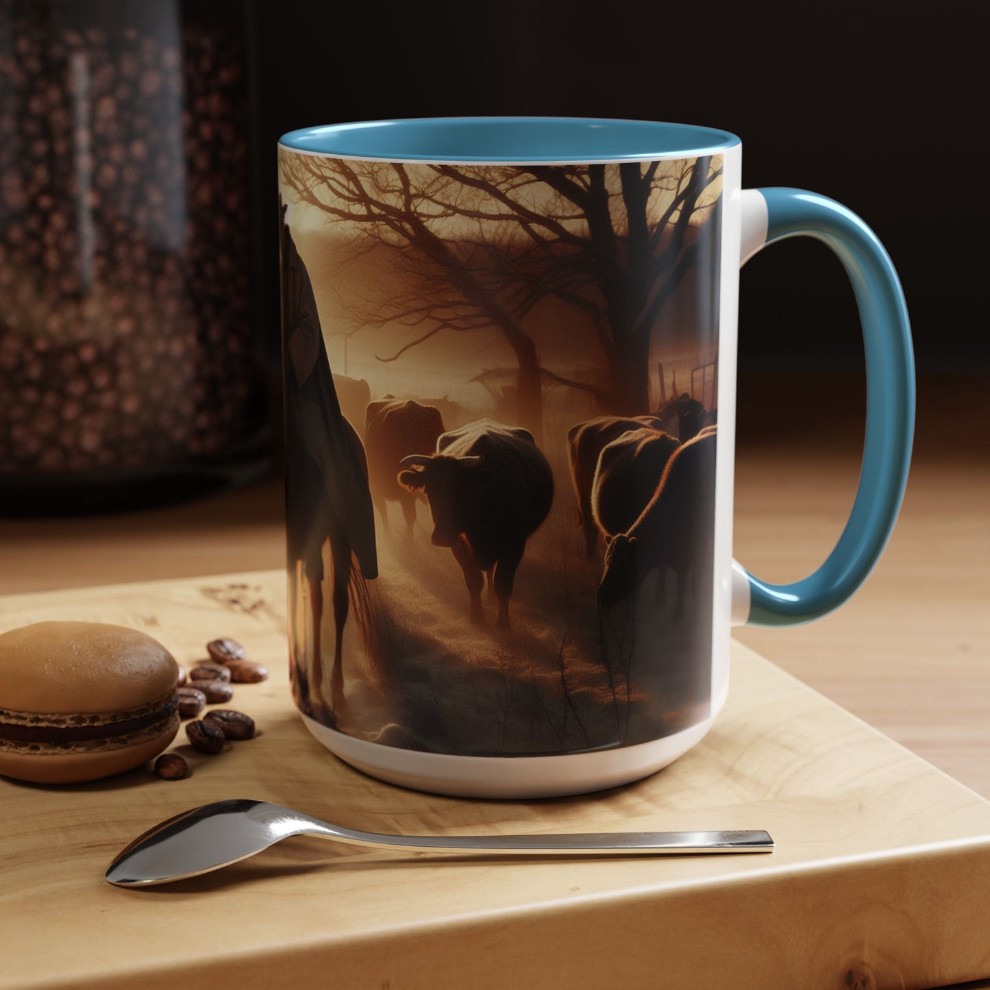 cowboys morning Accent Coffee Mug (11, 15oz)