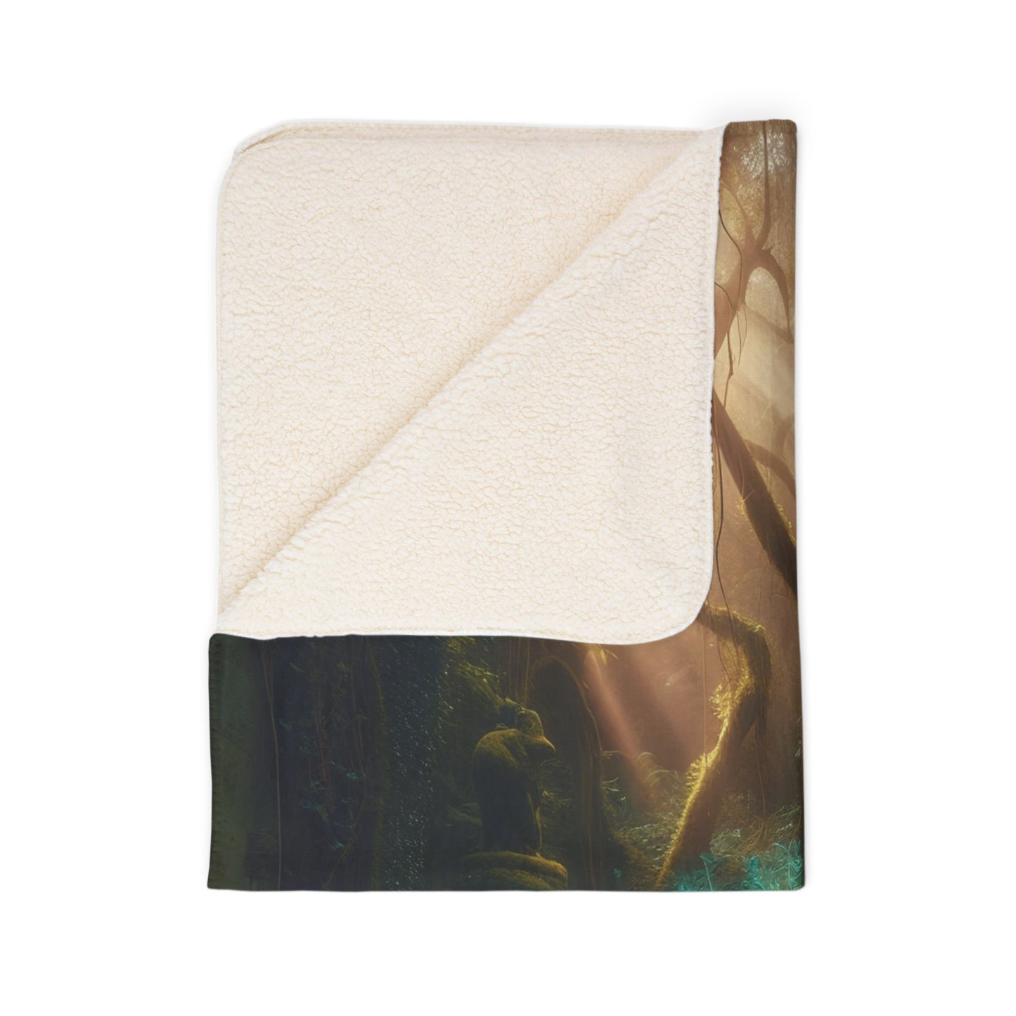 Emerald Splendor Fleece Sherpa Blanket