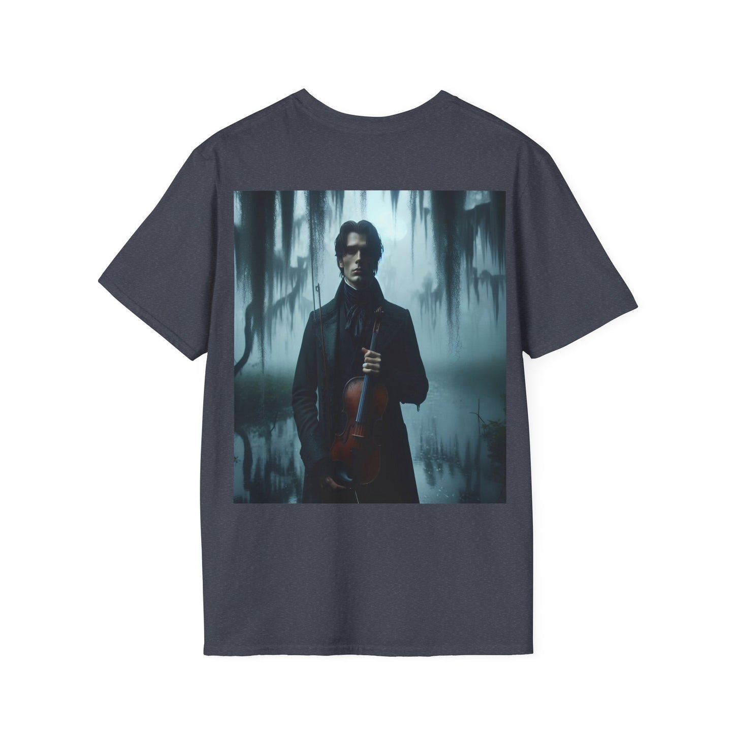 Mysterious violinist Unisex Softstyle T-Shirt