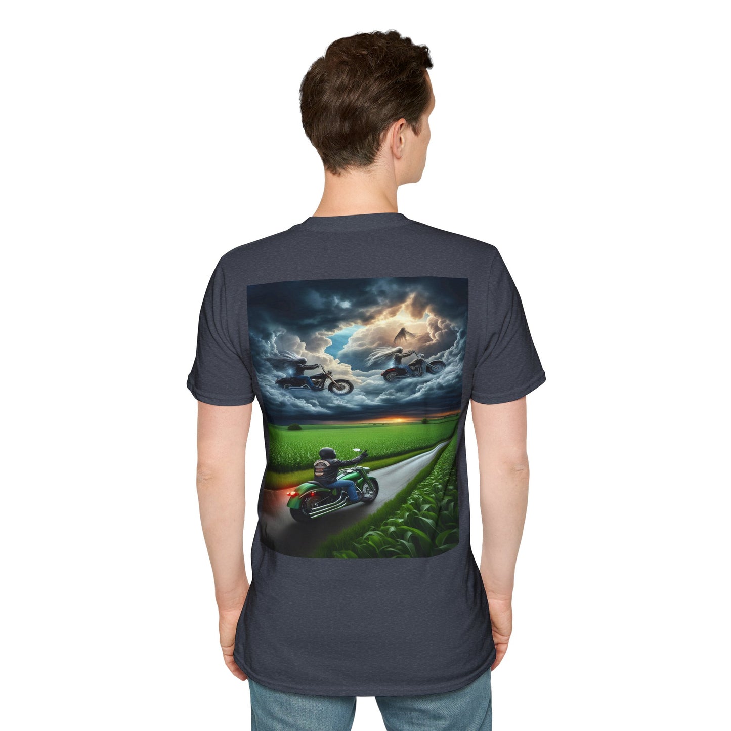 riders above Unisex Softstyle T-Shirt