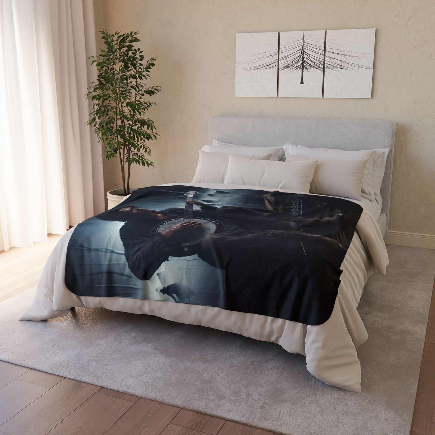 banjo bayou Fleece Sherpa Blanket