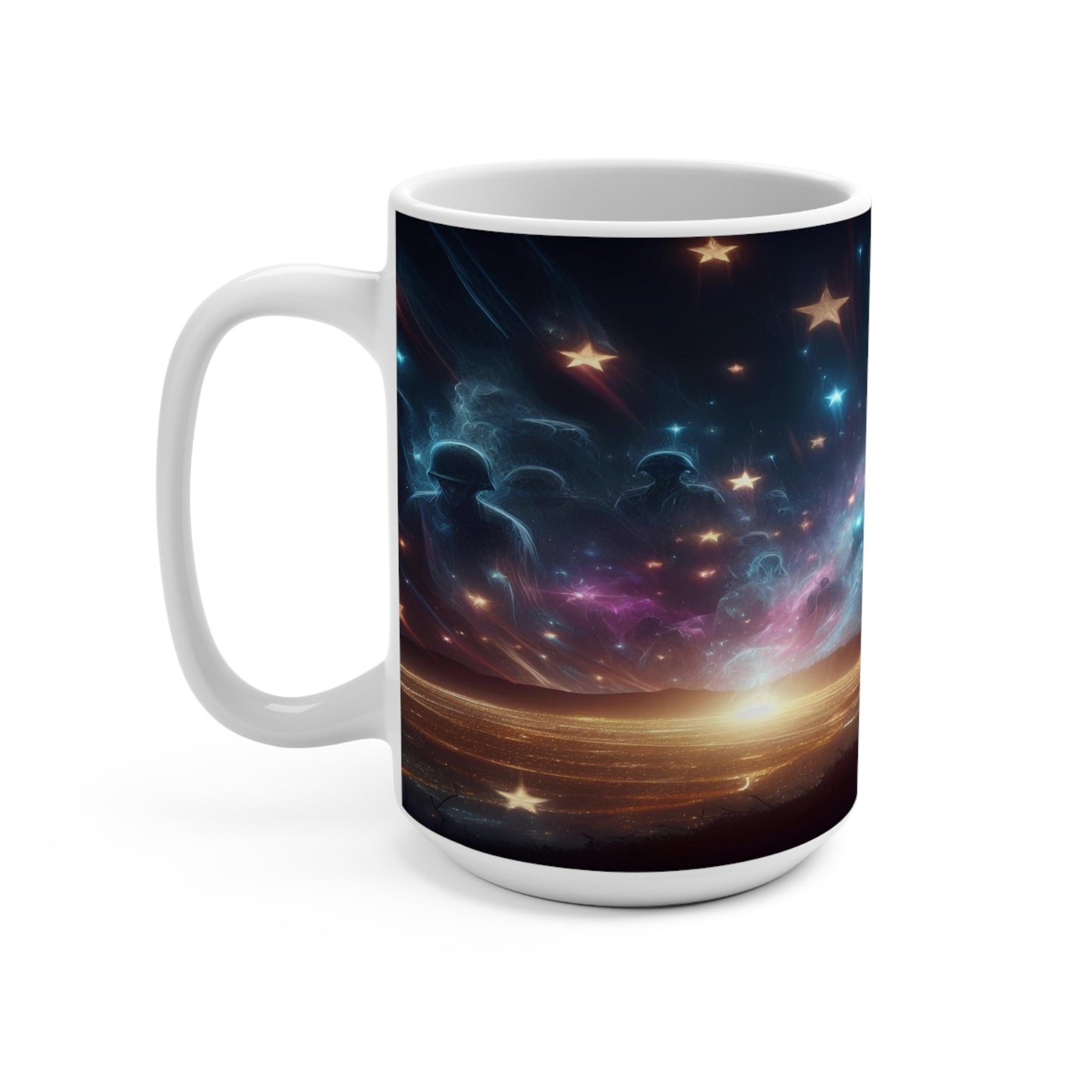 Soldier, starry night Mug 15oz