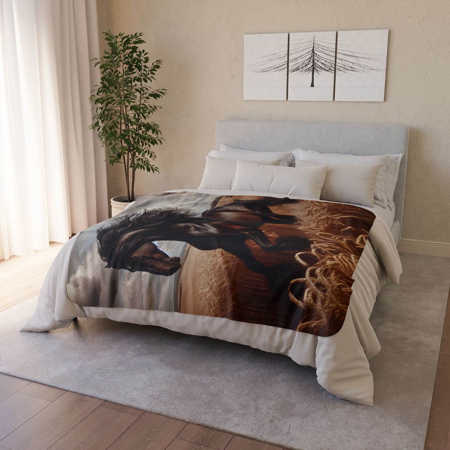 Prairie Thunder Sherpa Blanket