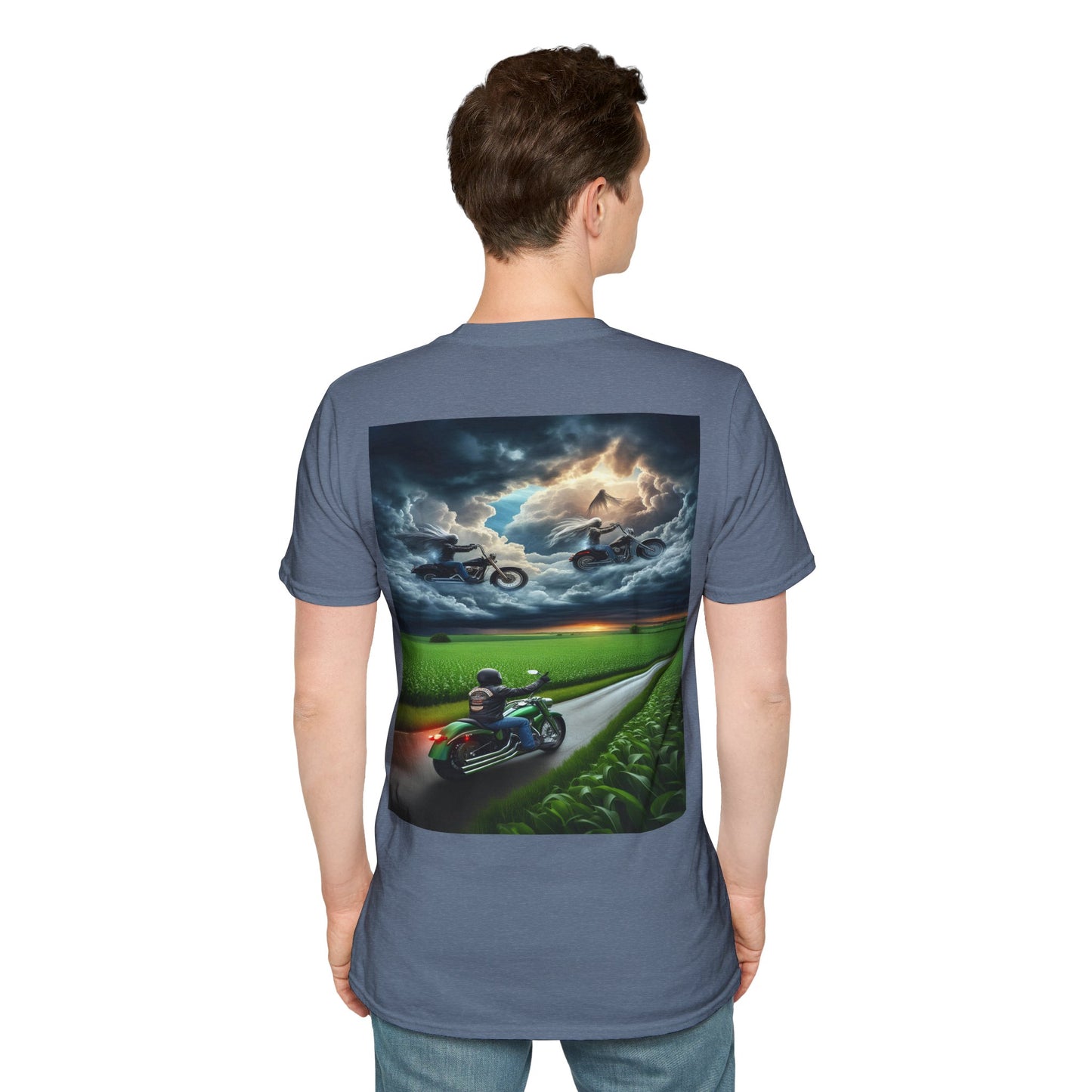 riders above Unisex Softstyle T-Shirt