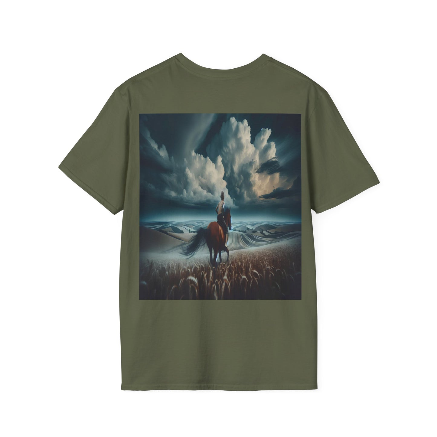 cloudy fields rides Unisex Softstyle T-Shirt