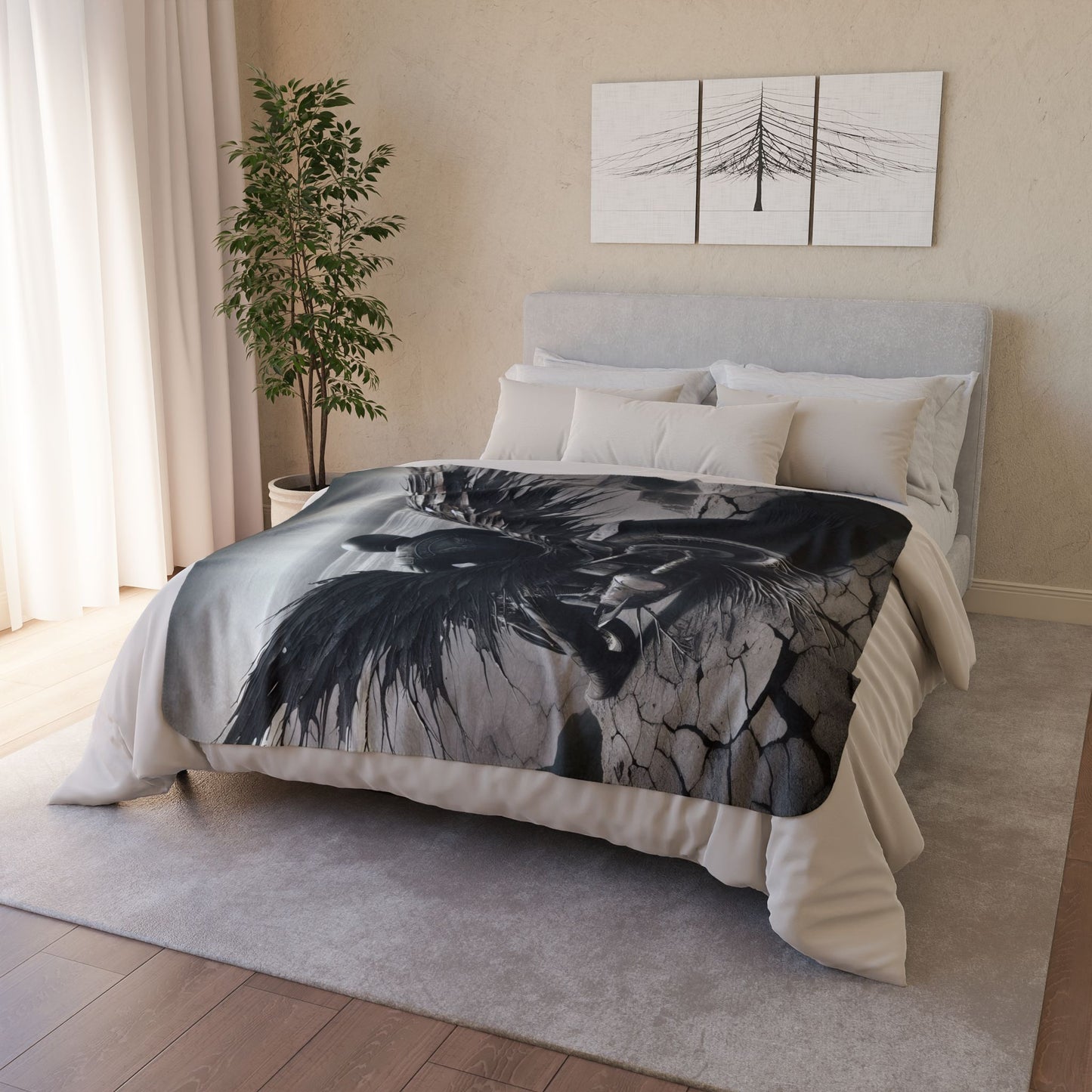 metal rider Fleece Sherpa Blanket