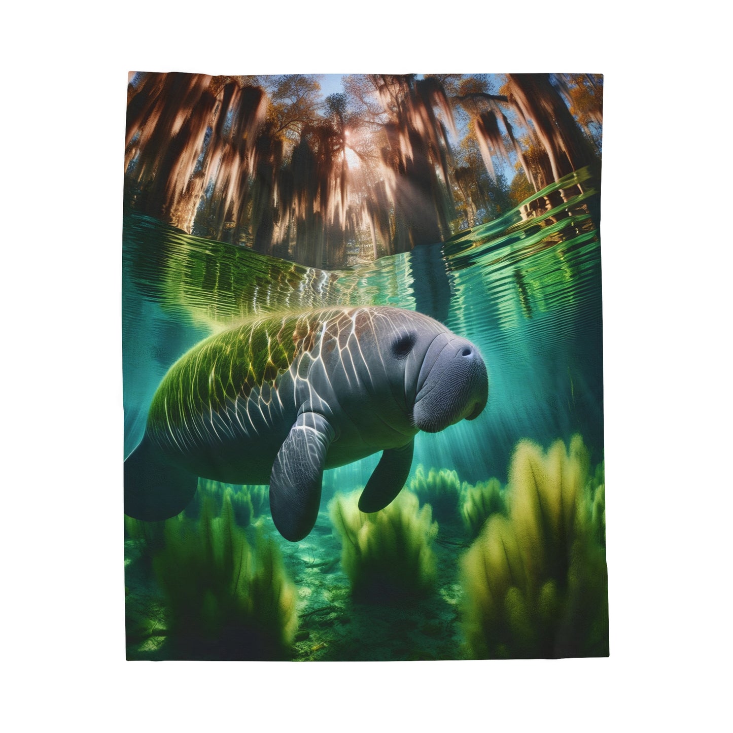 Serene Waters Velveteen Plush Blanket