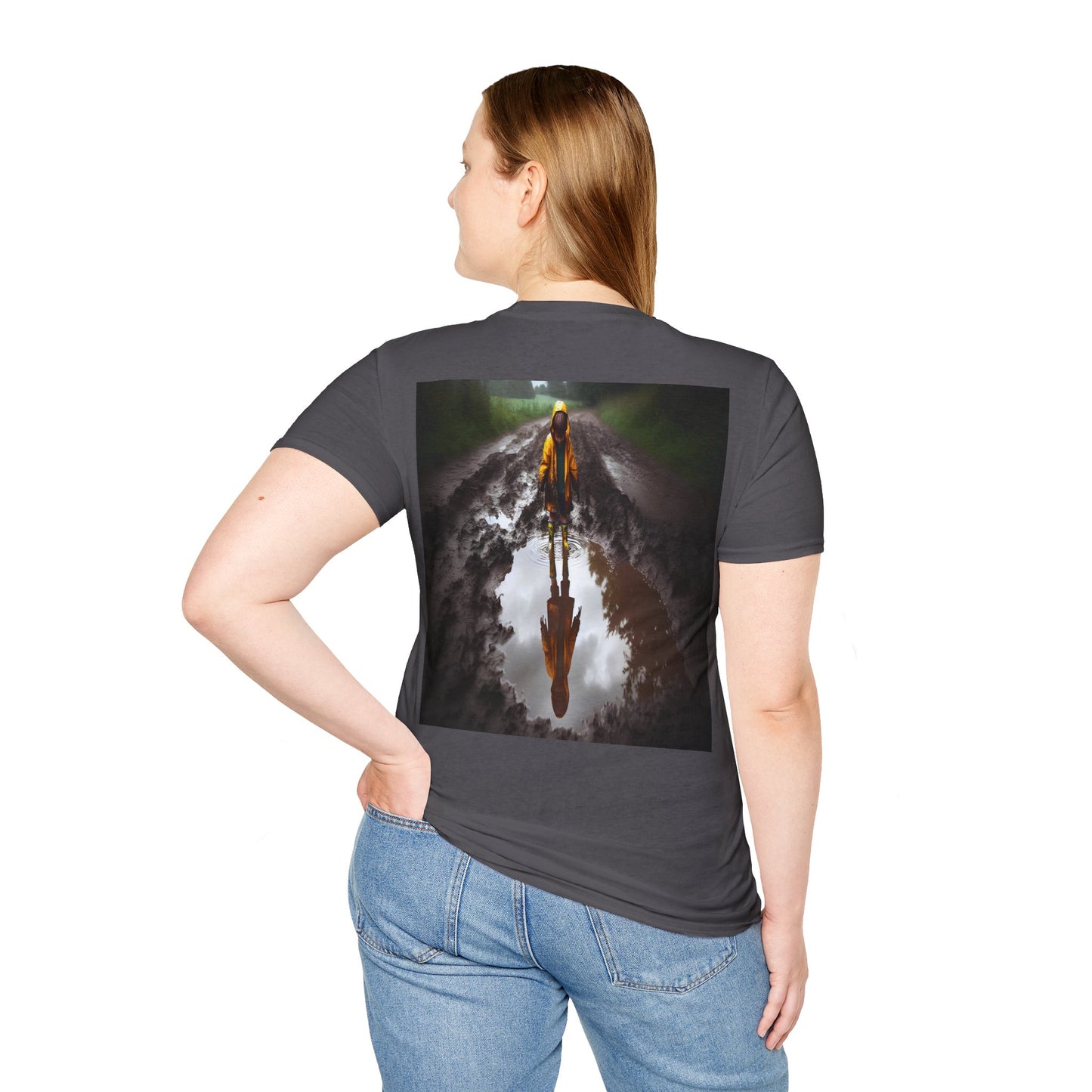 rainy day puddles Unisex Softstyle T-Shirt
