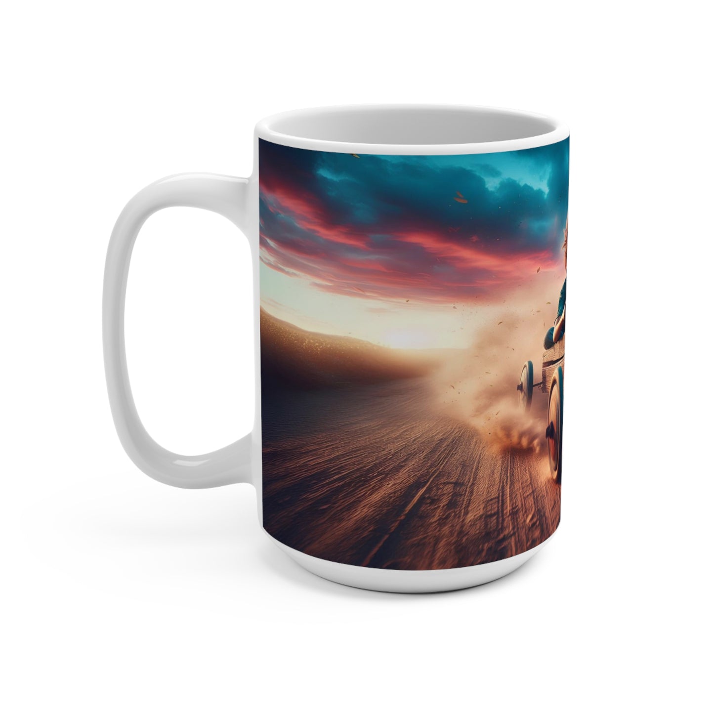 box car racing Mug 15oz