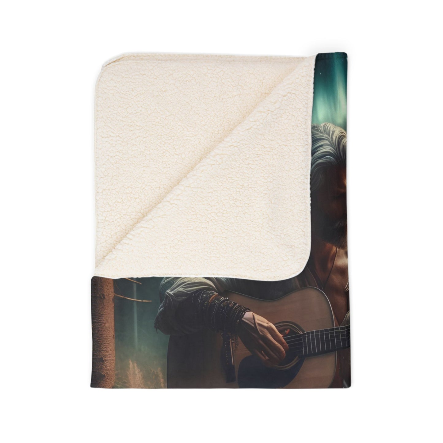 Aurora Serenade Fleece Sherpa Blanket