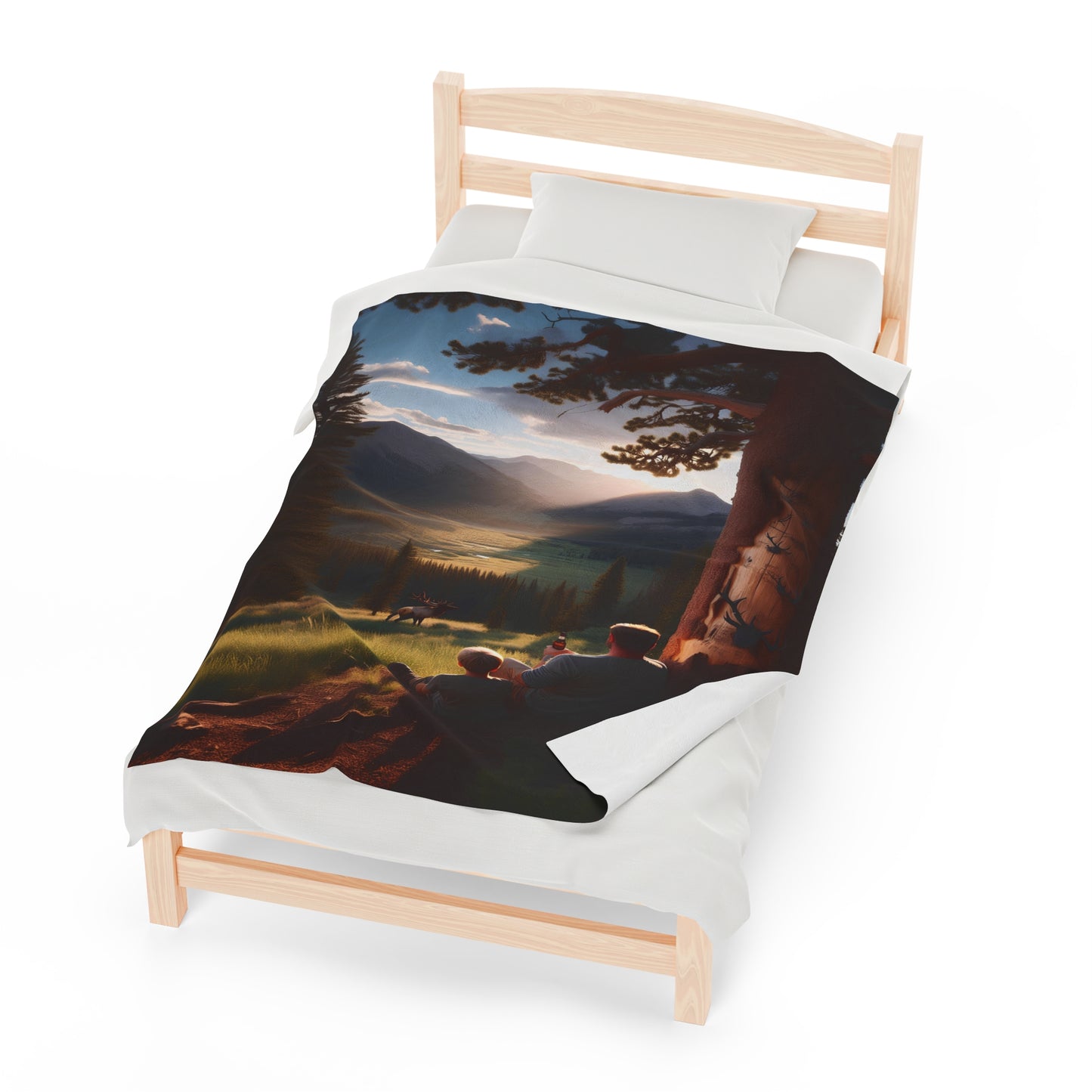 Trailside Reflections Velveteen Plush Blanket
