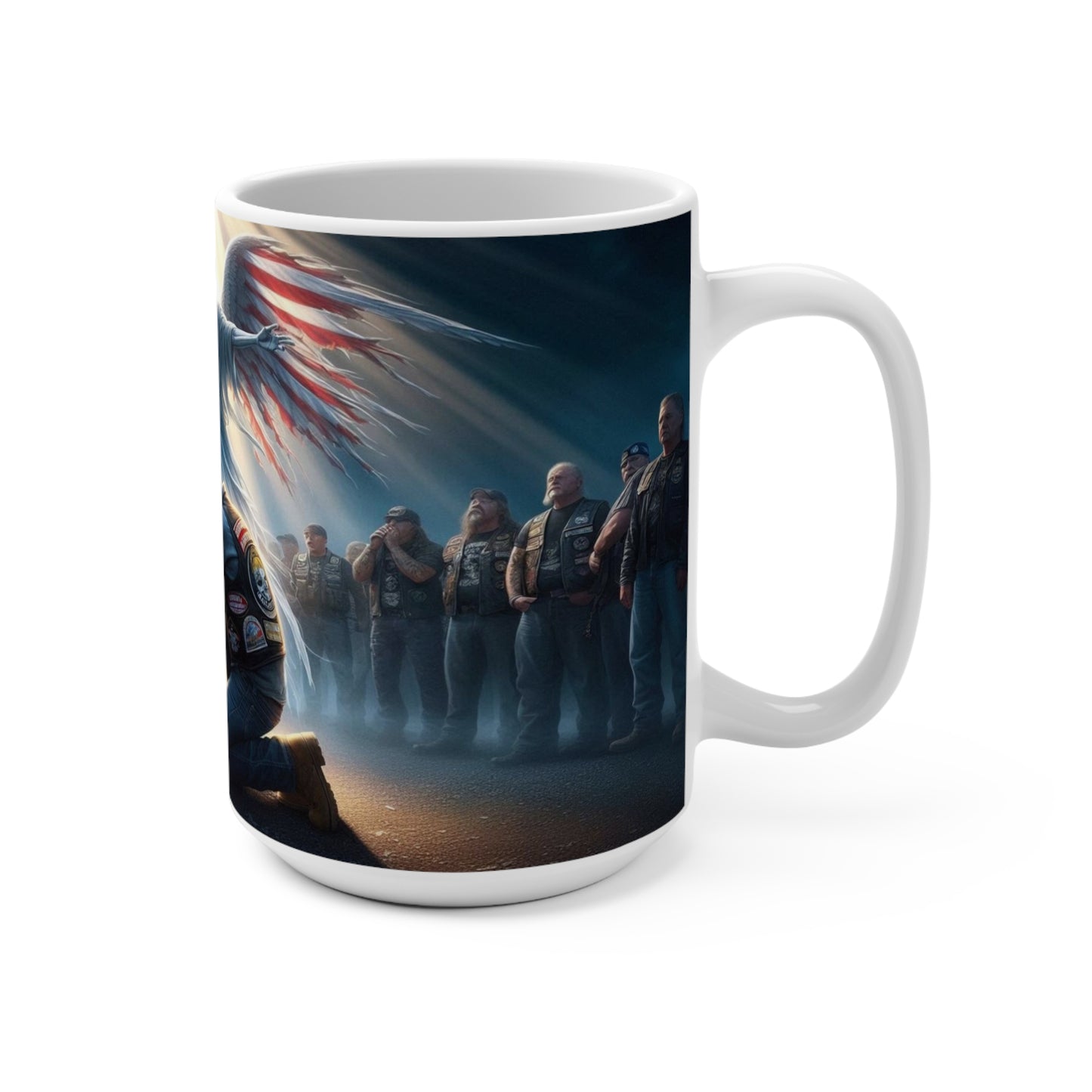angels amongst warriors Mug 15oz