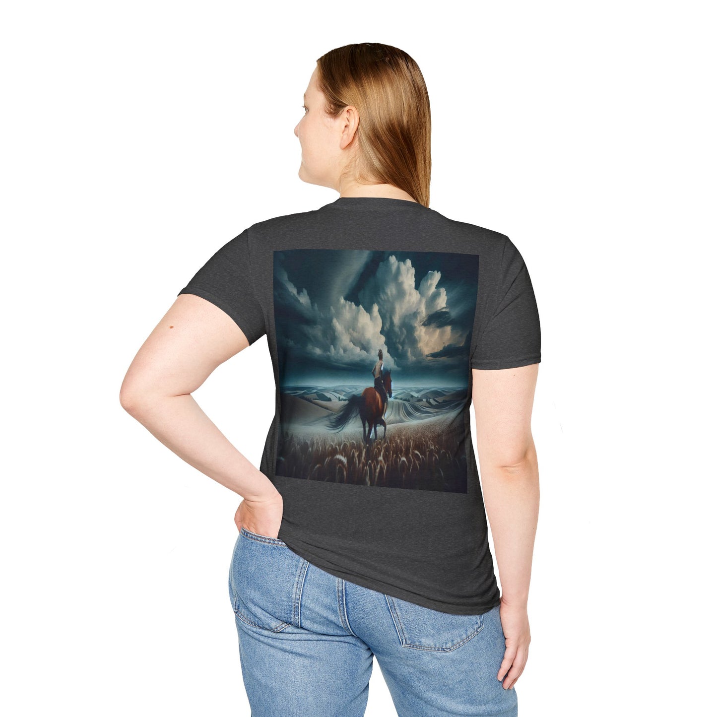 cloudy fields rides Unisex Softstyle T-Shirt