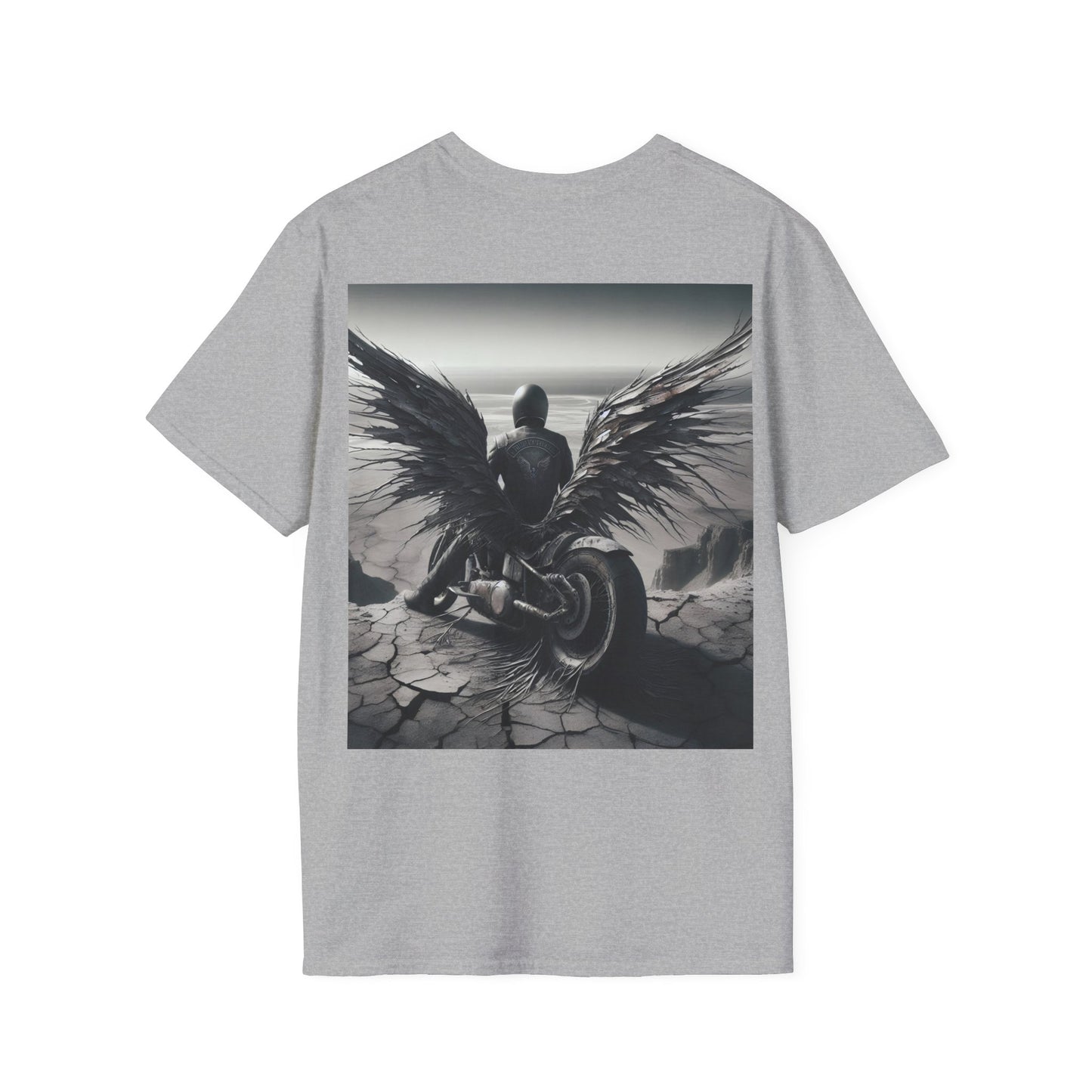 metal rider lonley desert Unisex Softstyle T-Shirt