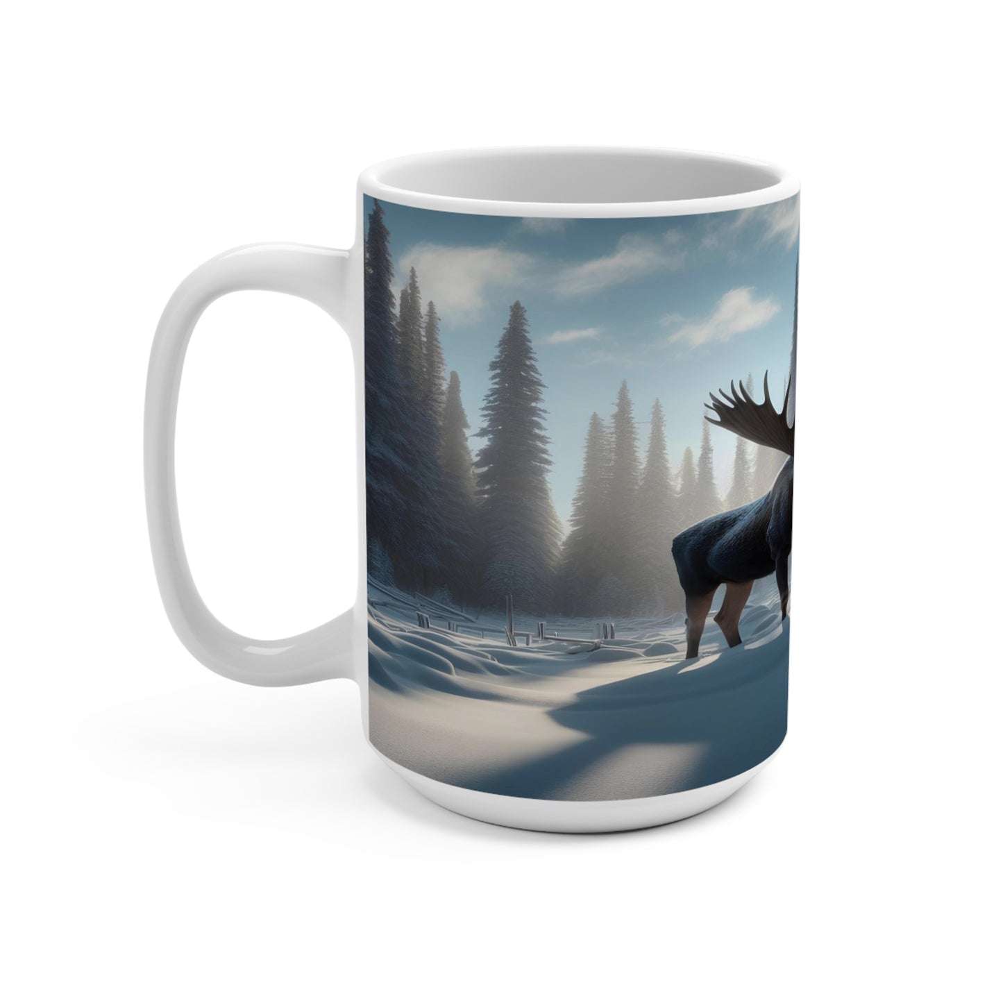 Snowy Bull Mug 15oz