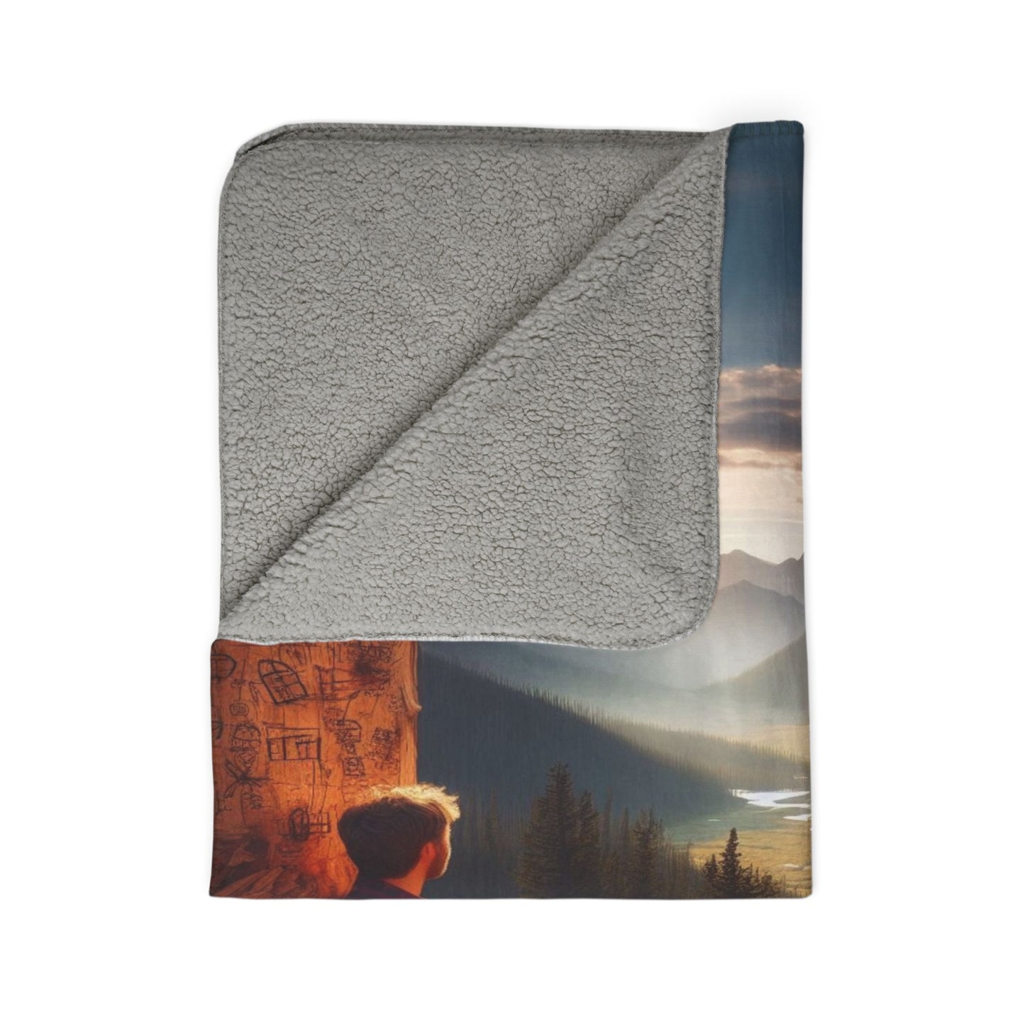 hunting trails serenity Fleece Sherpa Blanket
