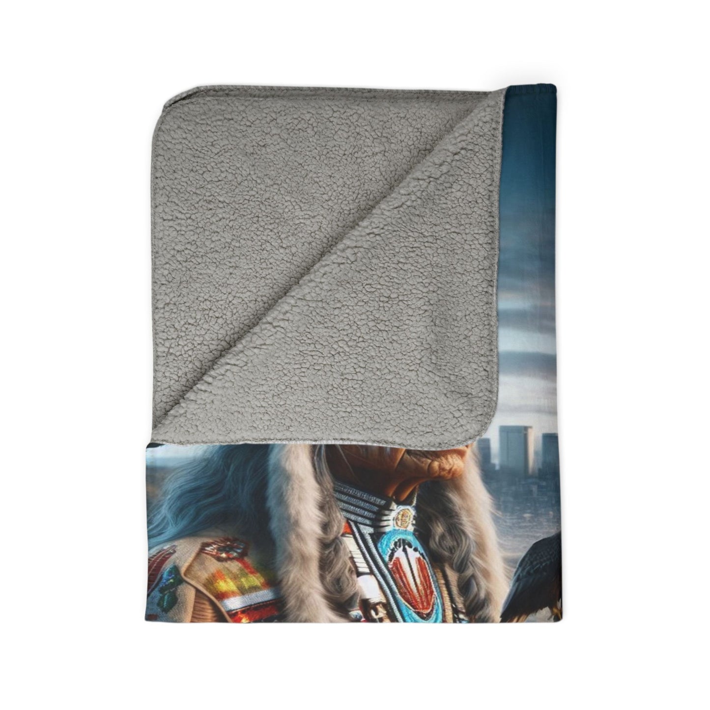 Tears of the Forgotten Plains Fleece Sherpa Blanket