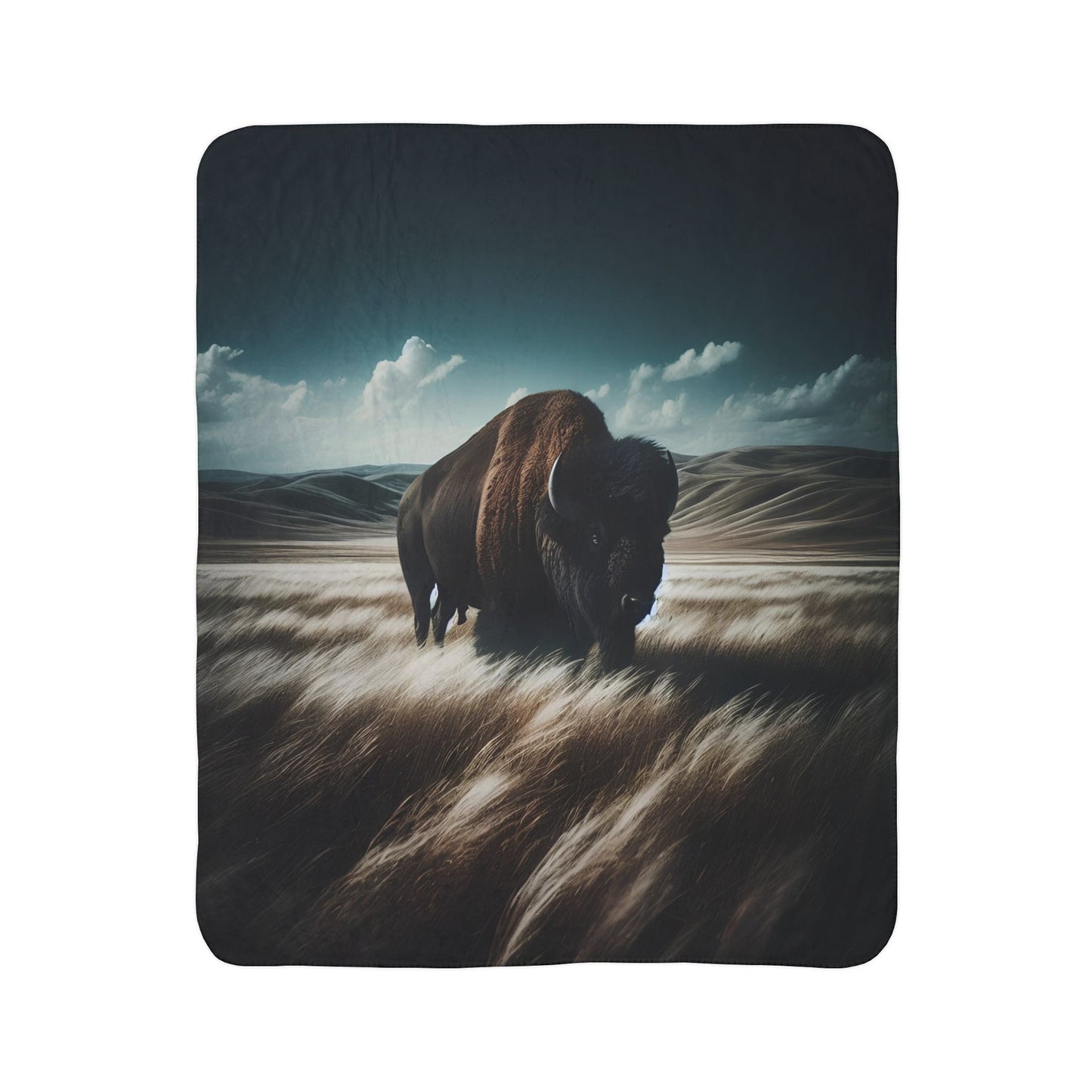 Spirit of the Plains Fleece Sherpa Blanket