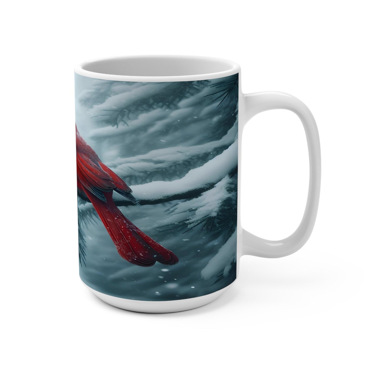 Snowglow Cardinal Mug 15oz
