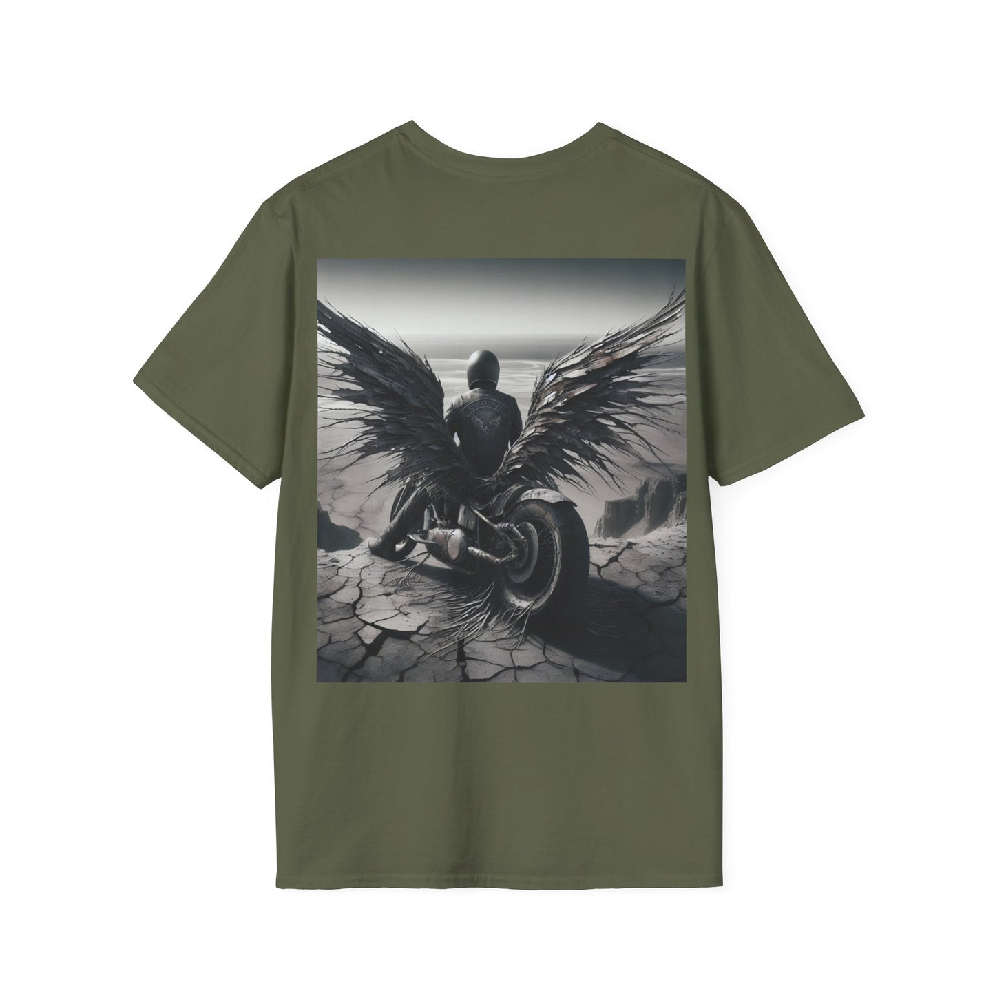 metal rider lonley desert Unisex Softstyle T-Shirt