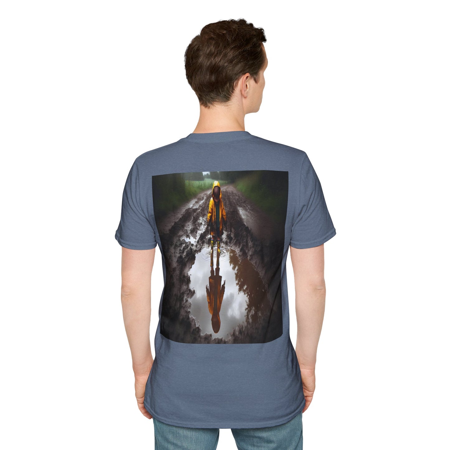 rainy day puddles Unisex Softstyle T-Shirt