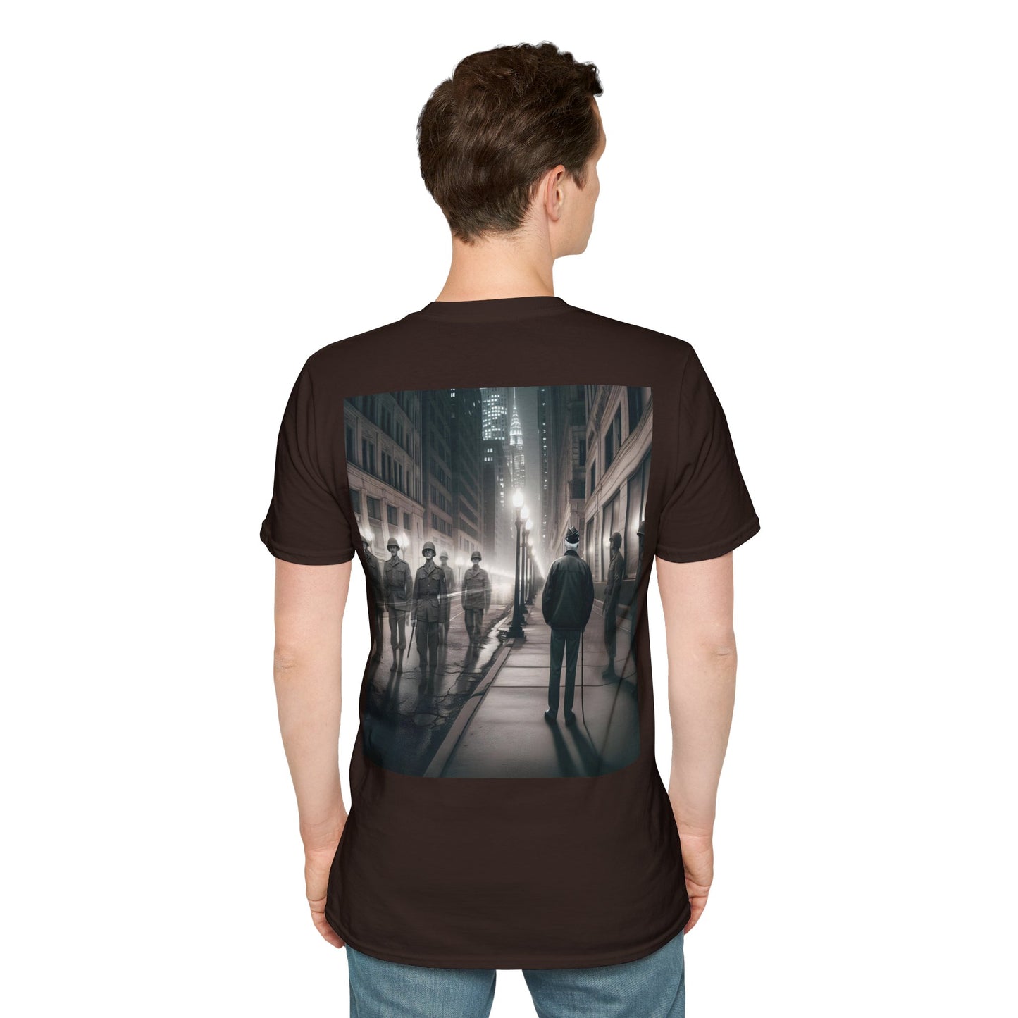 Ghost of a veteran Unisex Softstyle T-Shirt