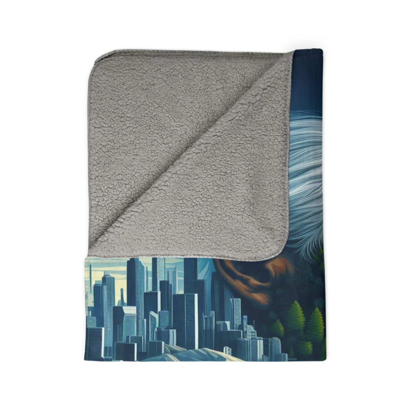 Whispers of the Ancestors Fleece Sherpa Blanket