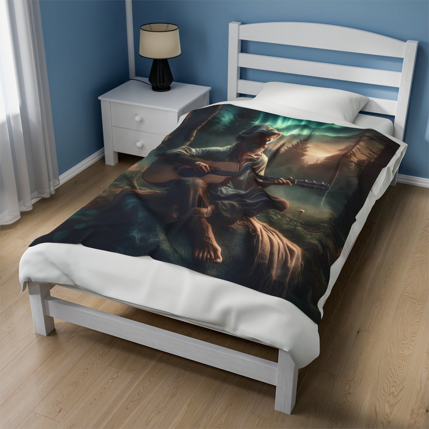 Aurora Serenade Velveteen Plush Blanket