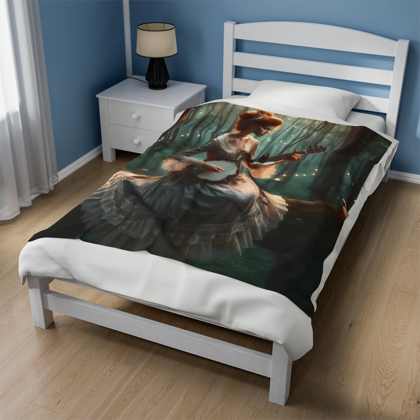 Magical banjo moments Velveteen Plush Blanket