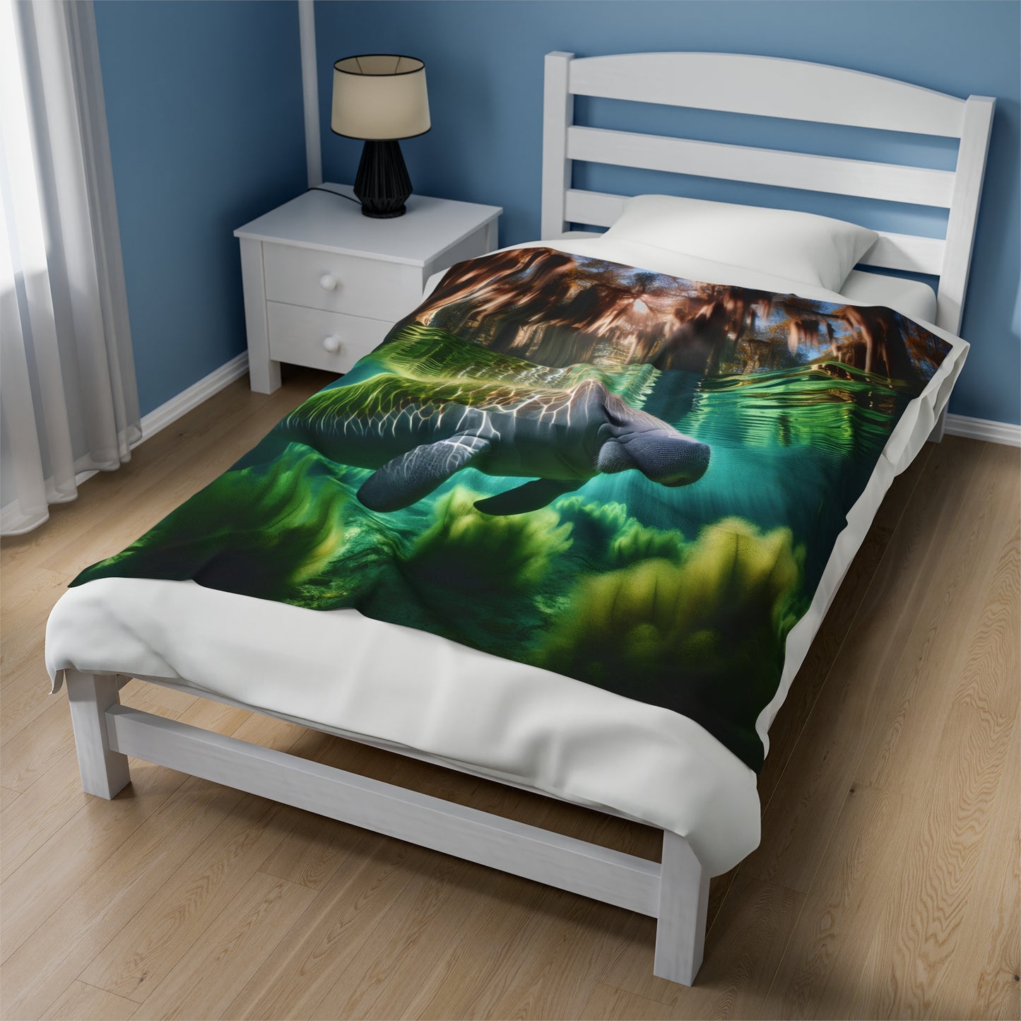 Serene Waters Velveteen Plush Blanket