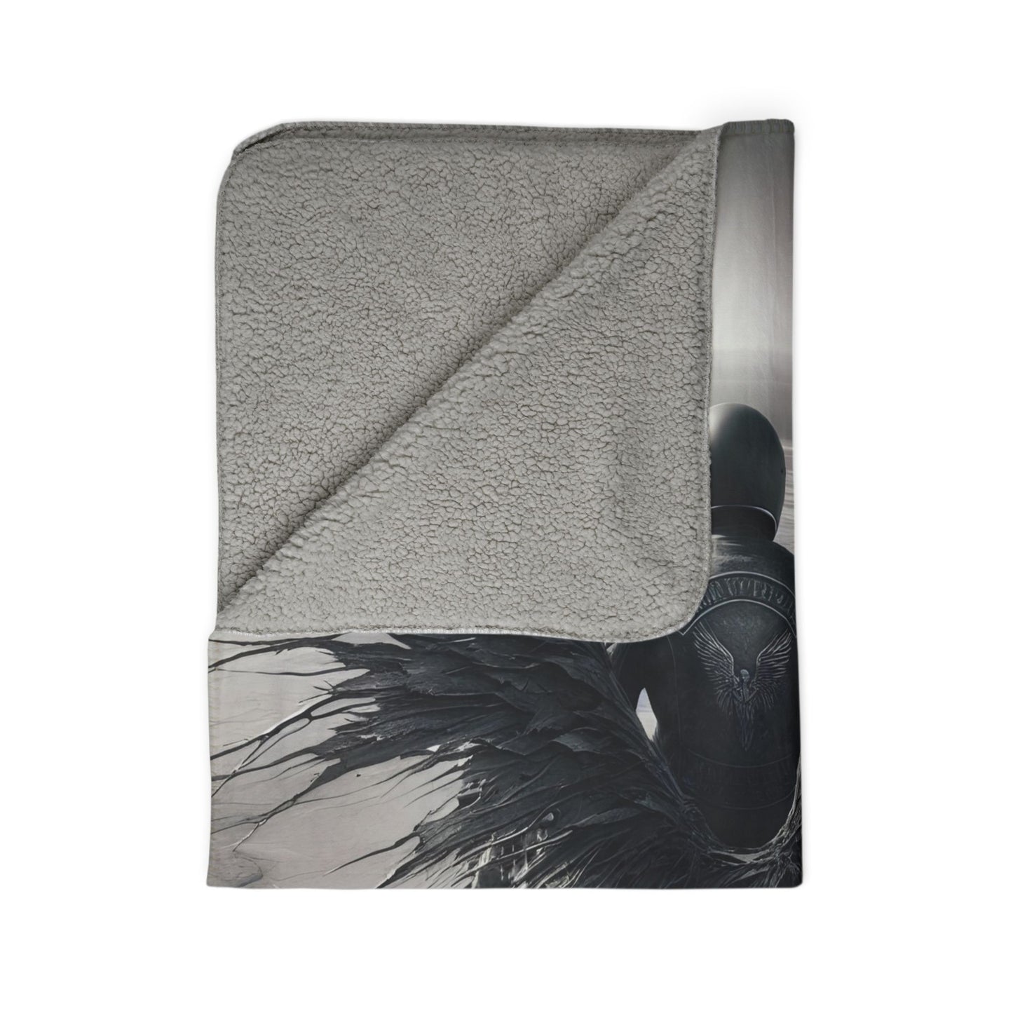 metal rider Fleece Sherpa Blanket