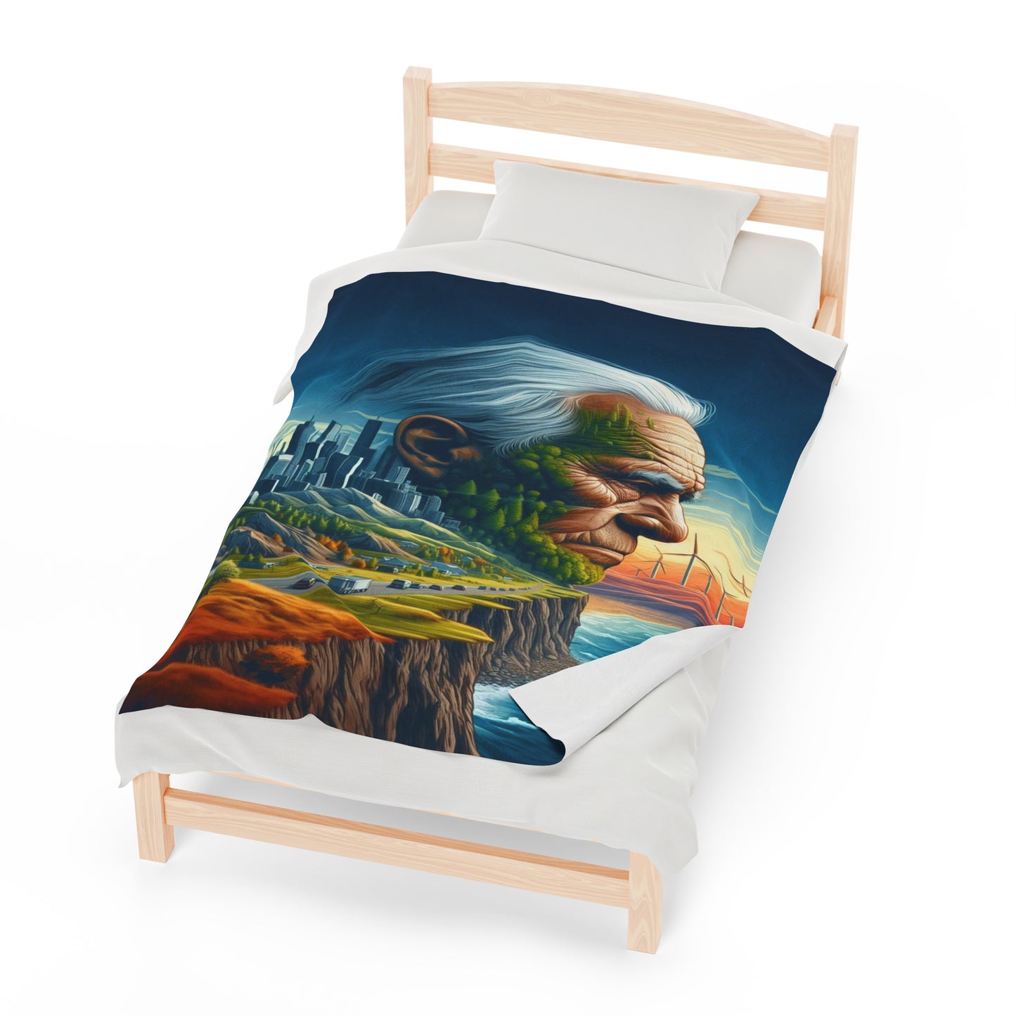 Whispers of the Ancestors Velveteen Plush Blanket