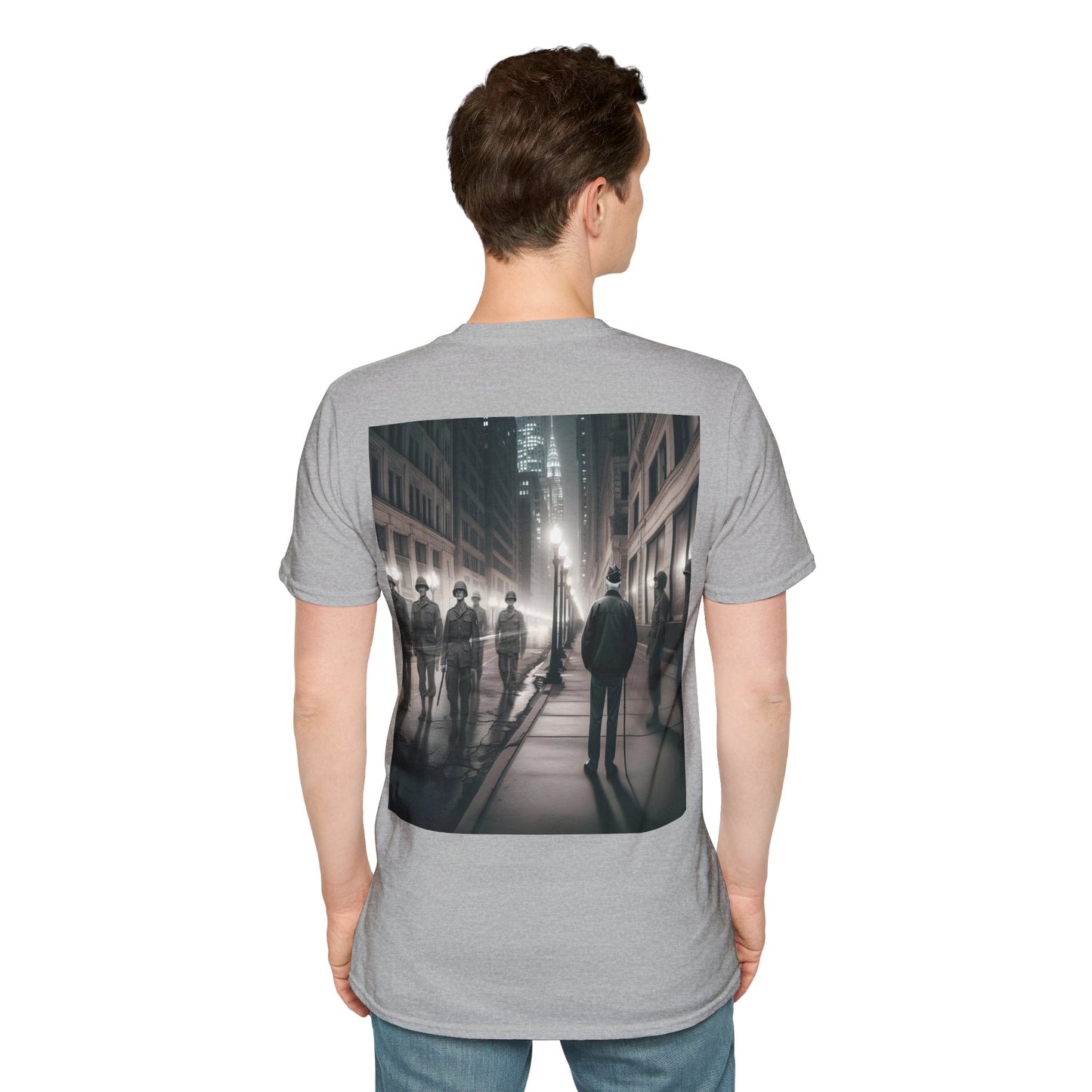 Ghost of a veteran Unisex Softstyle T-Shirt