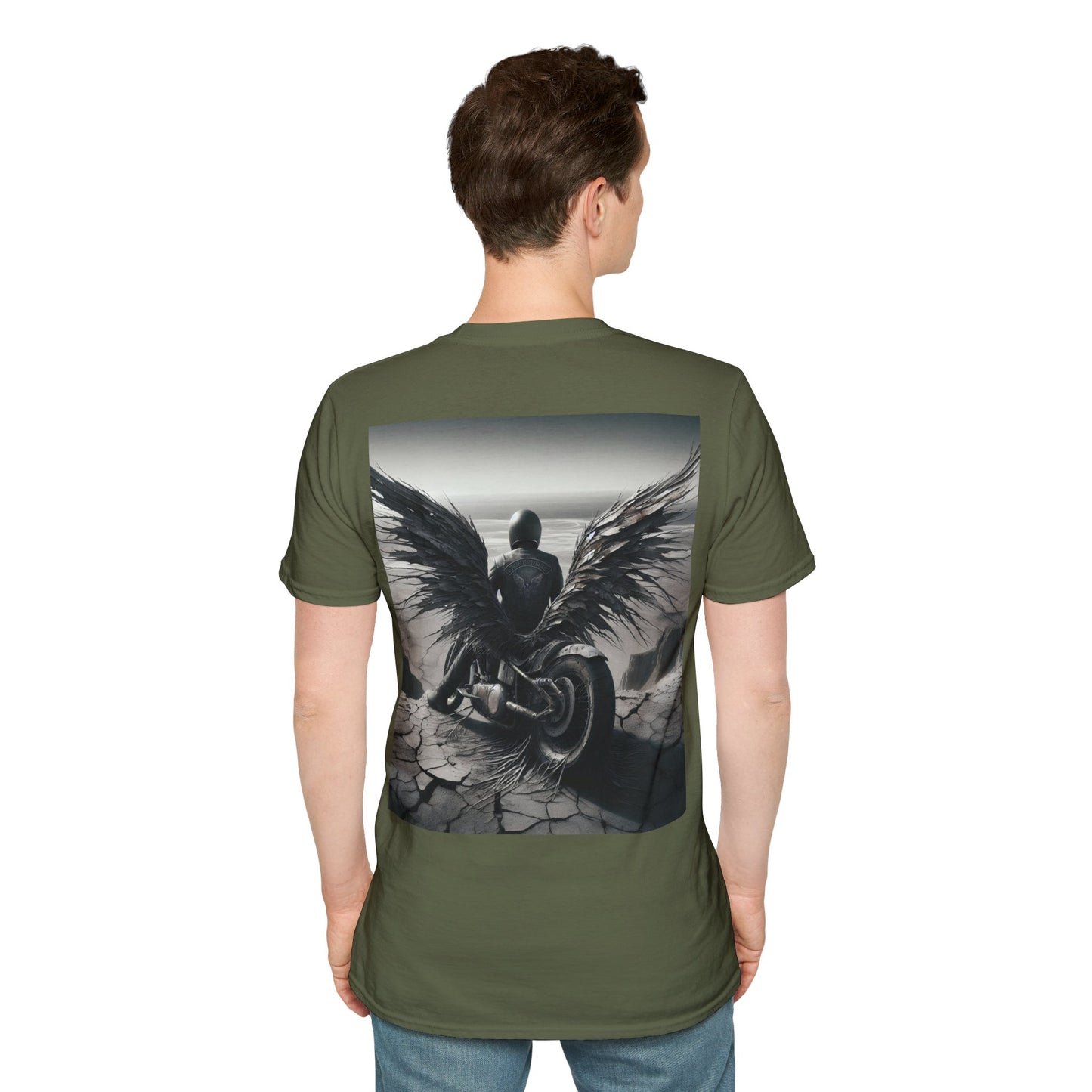 metal rider lonley desert Unisex Softstyle T-Shirt
