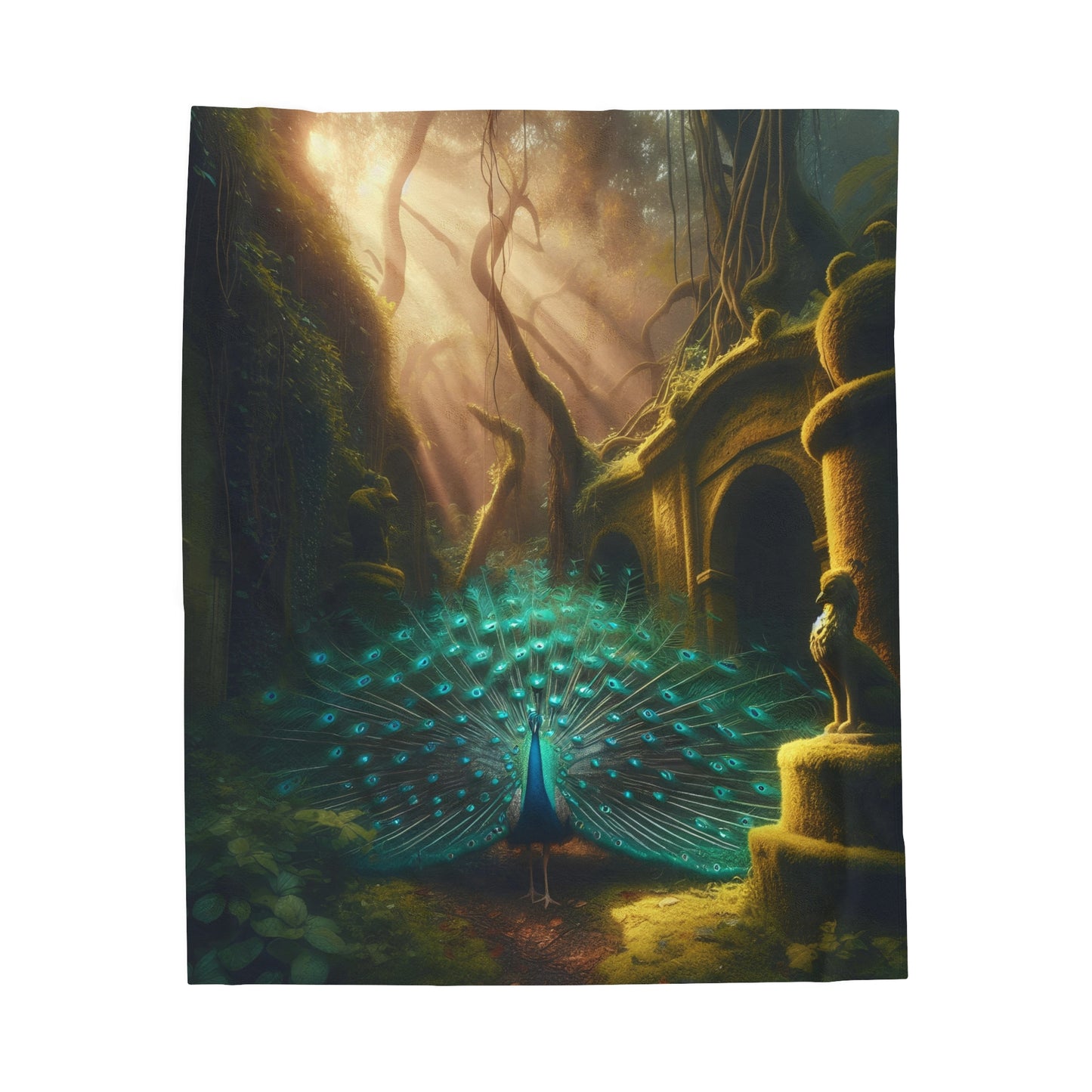 Emerald Splendor Velveteen Plush Blanket