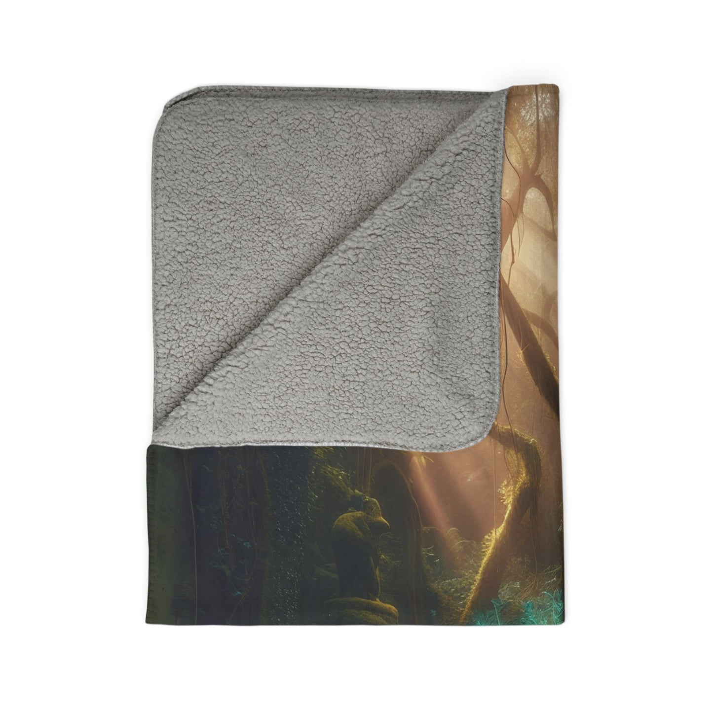 Emerald Splendor Fleece Sherpa Blanket