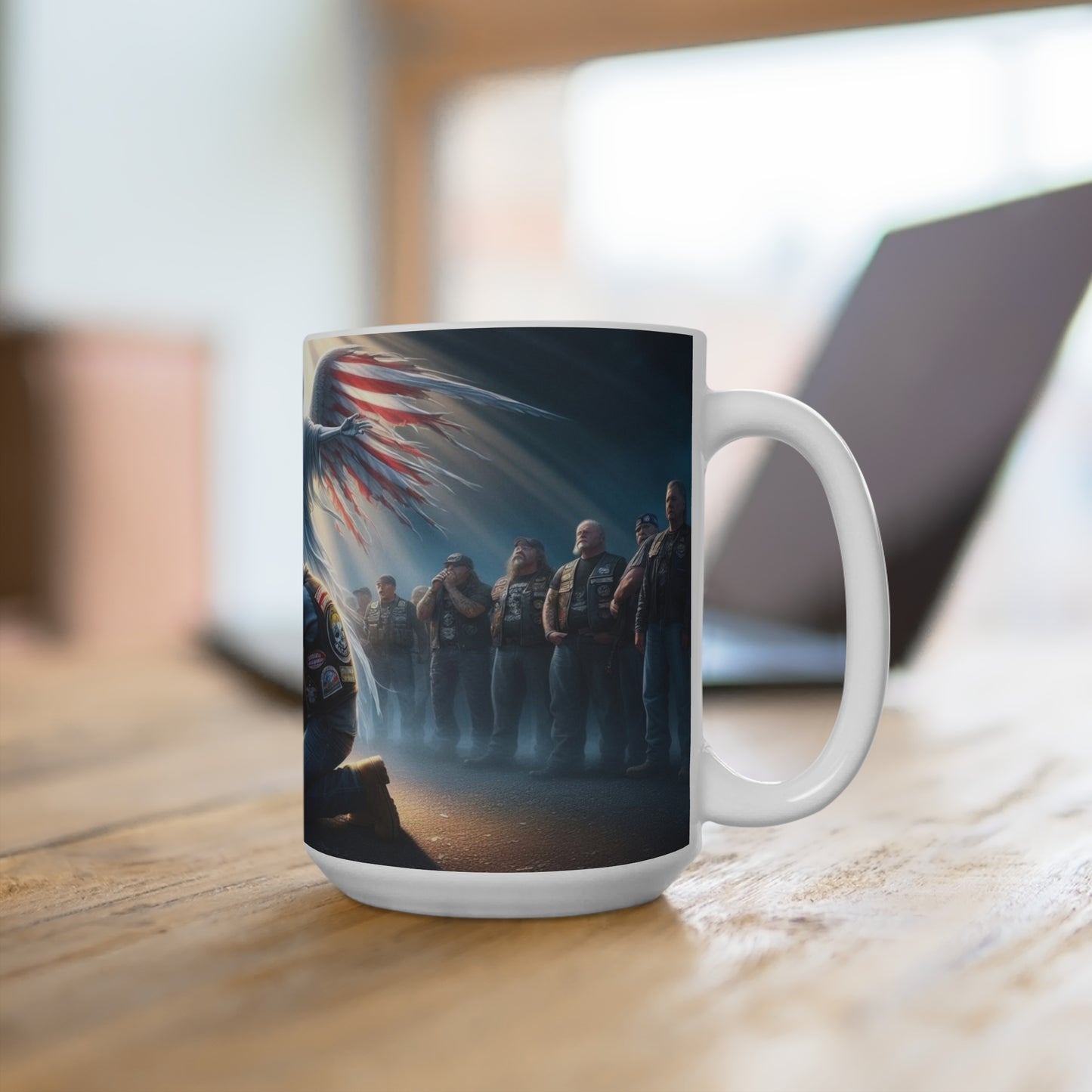 angels amongst warriors Mug 15oz