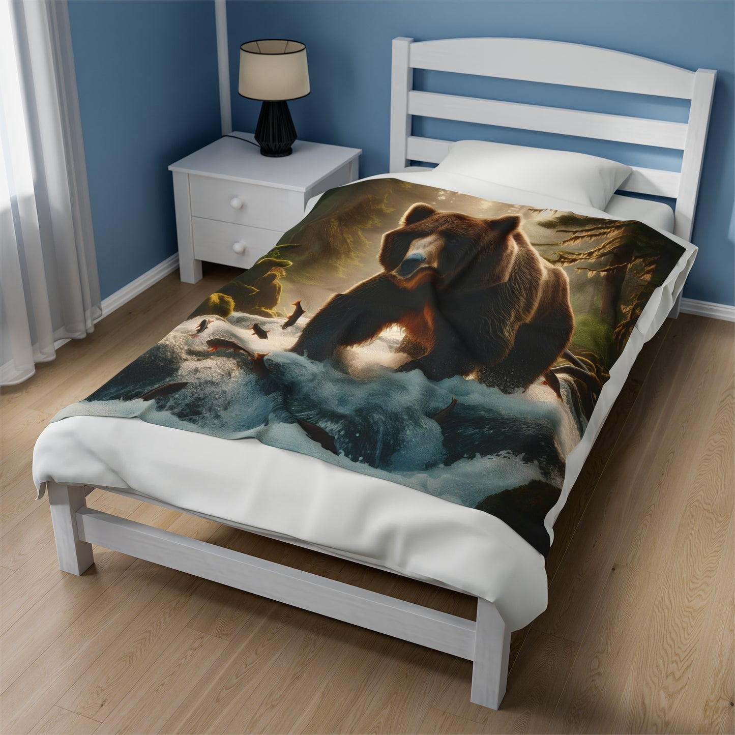 Bear Creek Velveteen Plush Blanket