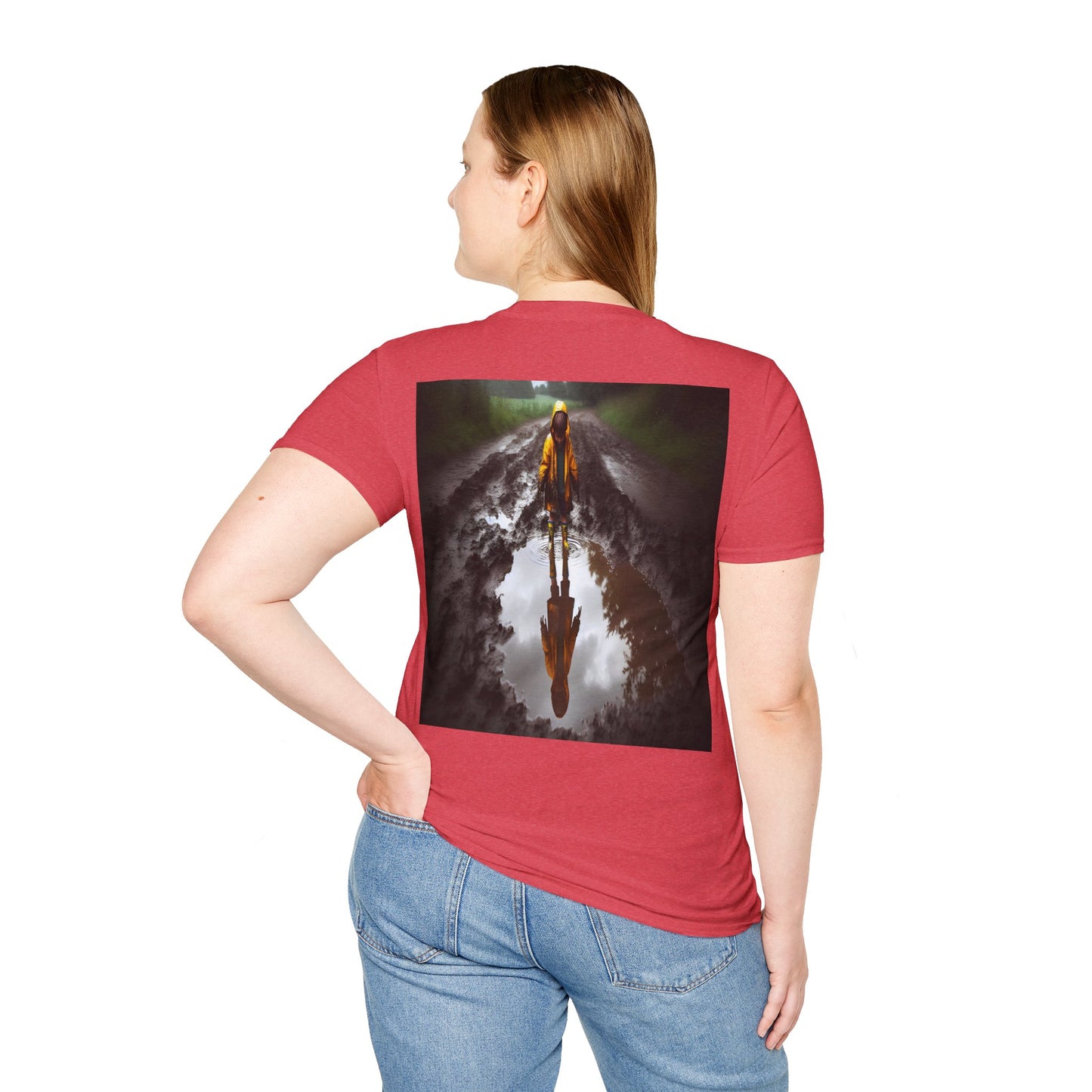 rainy day puddles Unisex Softstyle T-Shirt