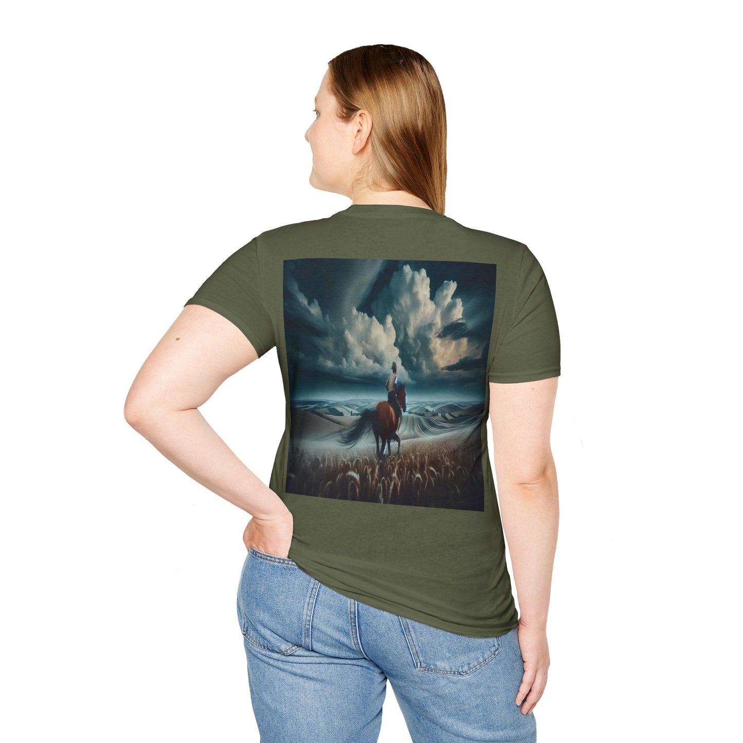 cloudy fields rides Unisex Softstyle T-Shirt
