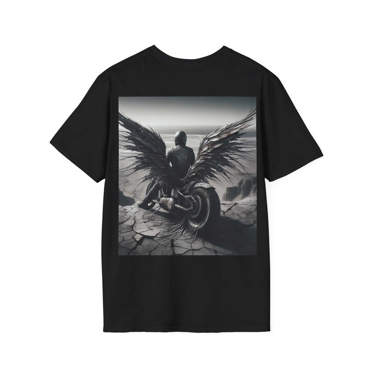 metal rider lonley desert Unisex Softstyle T-Shirt