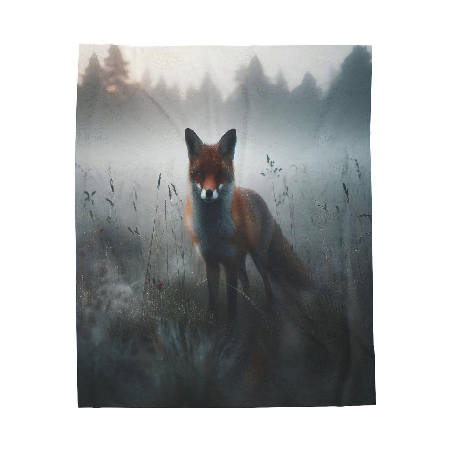 Misty Prowler Velveteen Plush Blanket