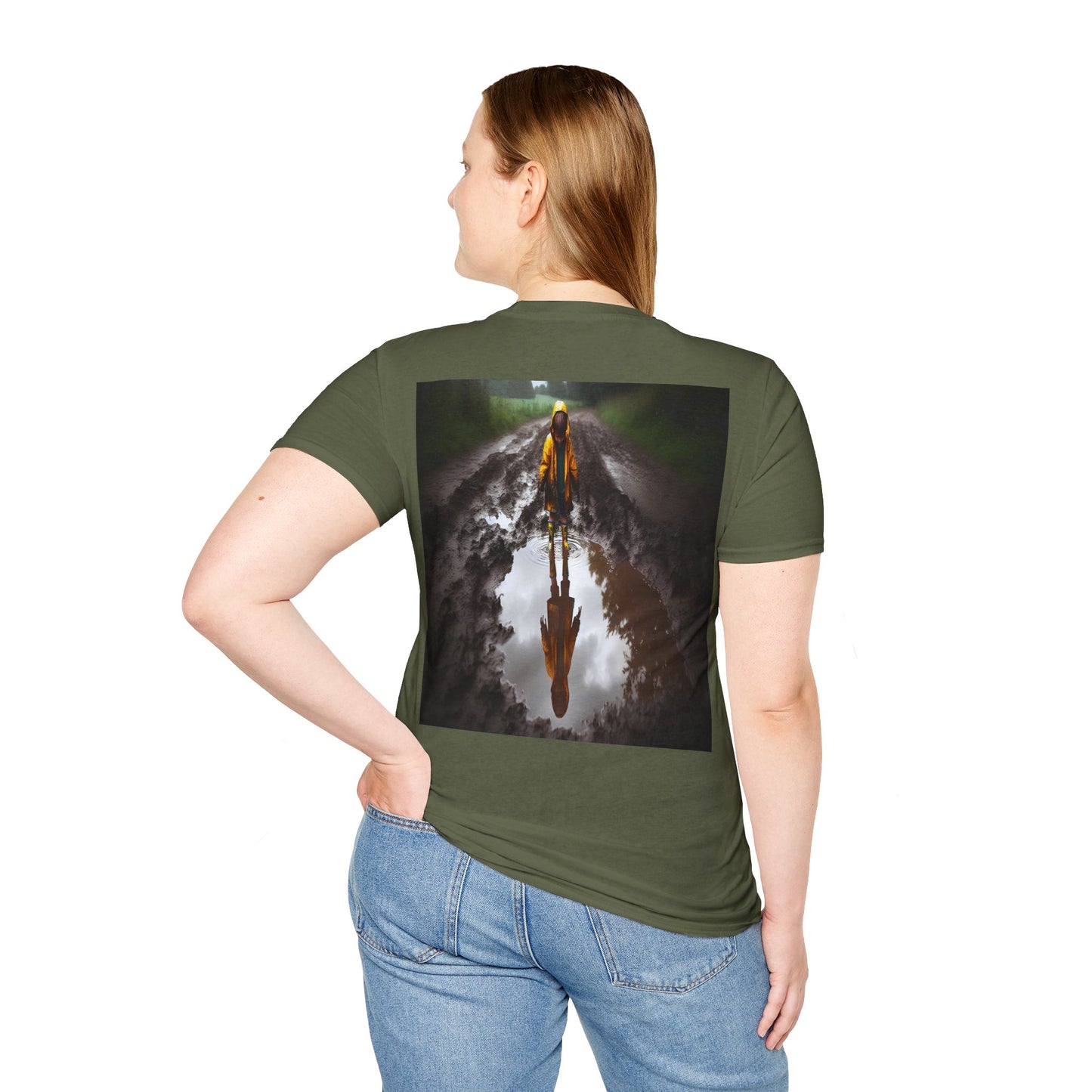 rainy day puddles Unisex Softstyle T-Shirt