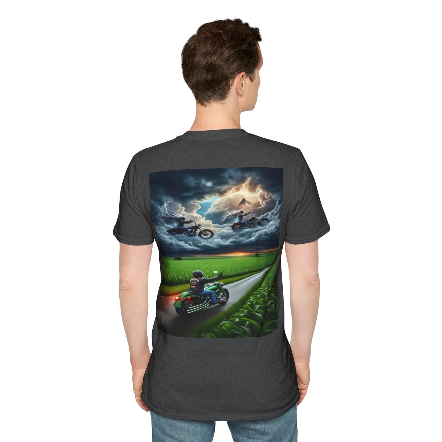 riders above Unisex Softstyle T-Shirt