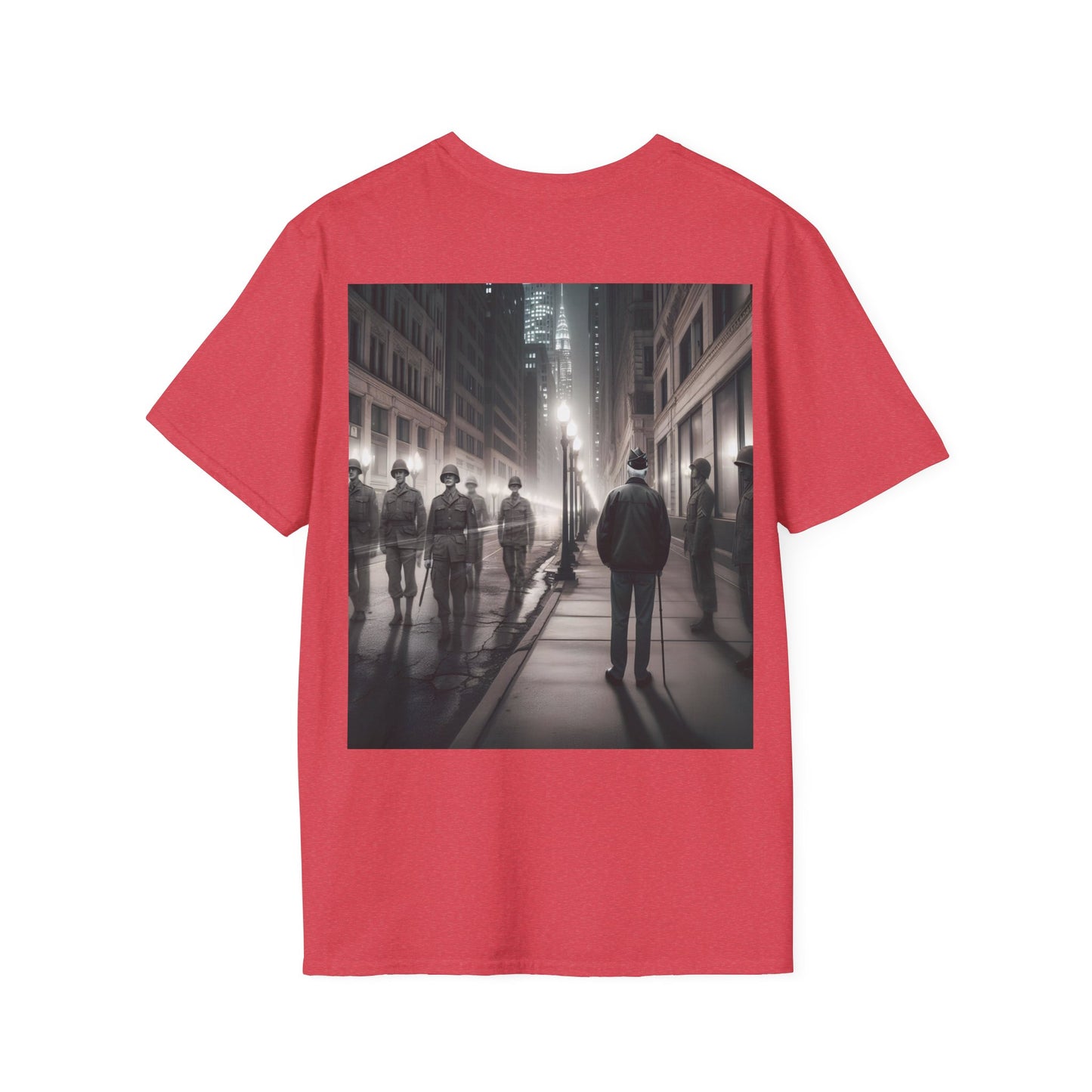 Ghost of a veteran Unisex Softstyle T-Shirt